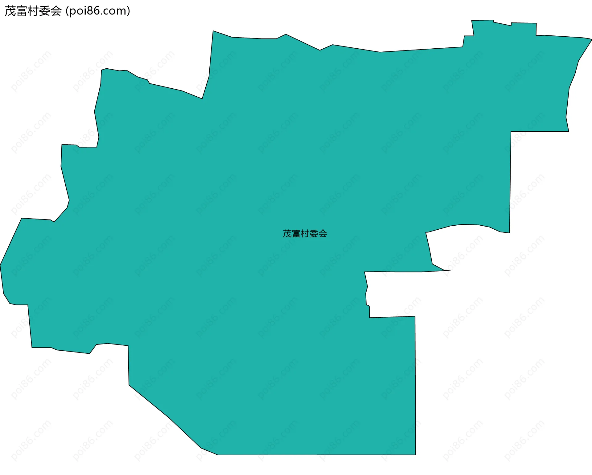 茂富村委会边界地图