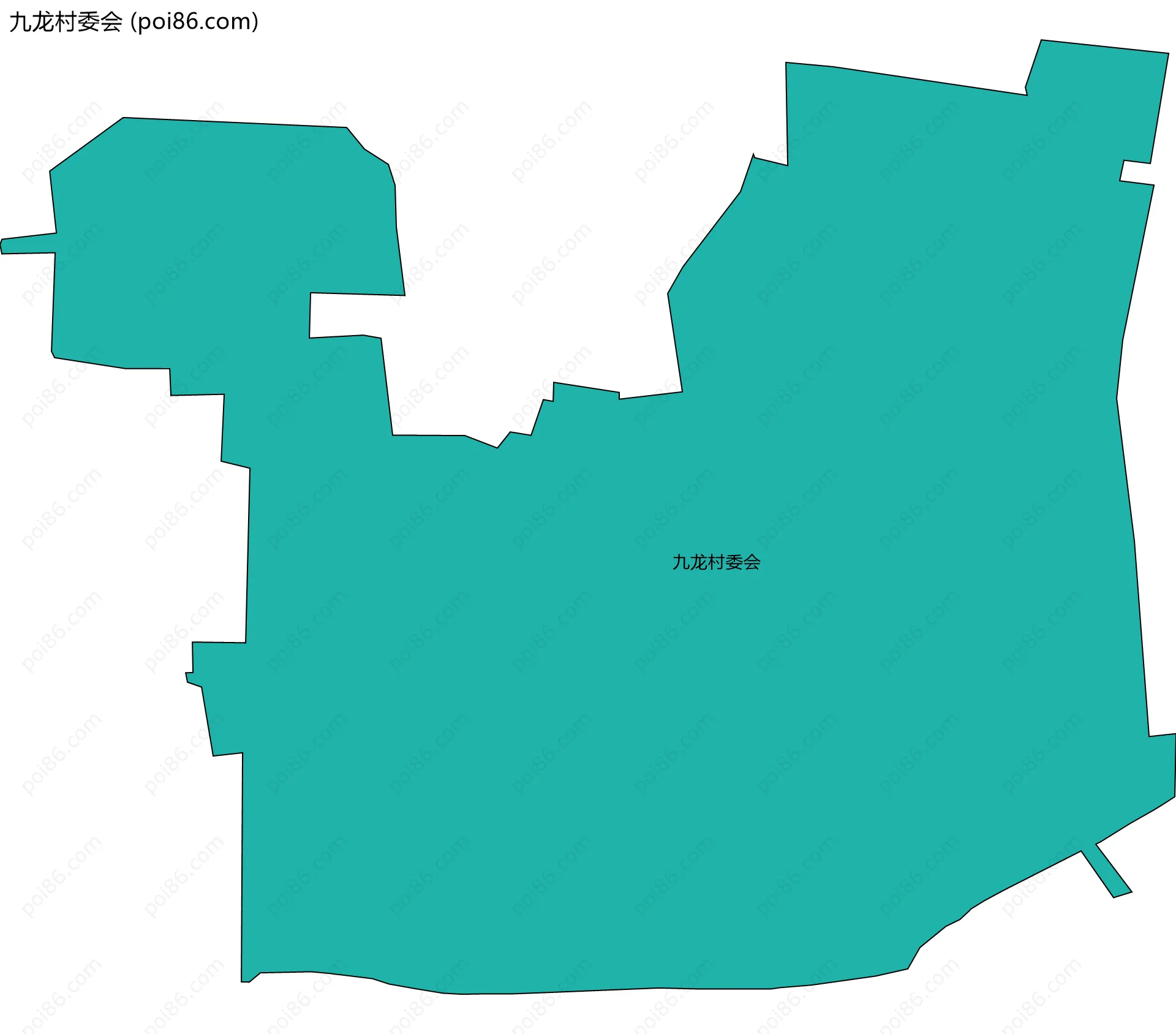 九龙村委会边界地图