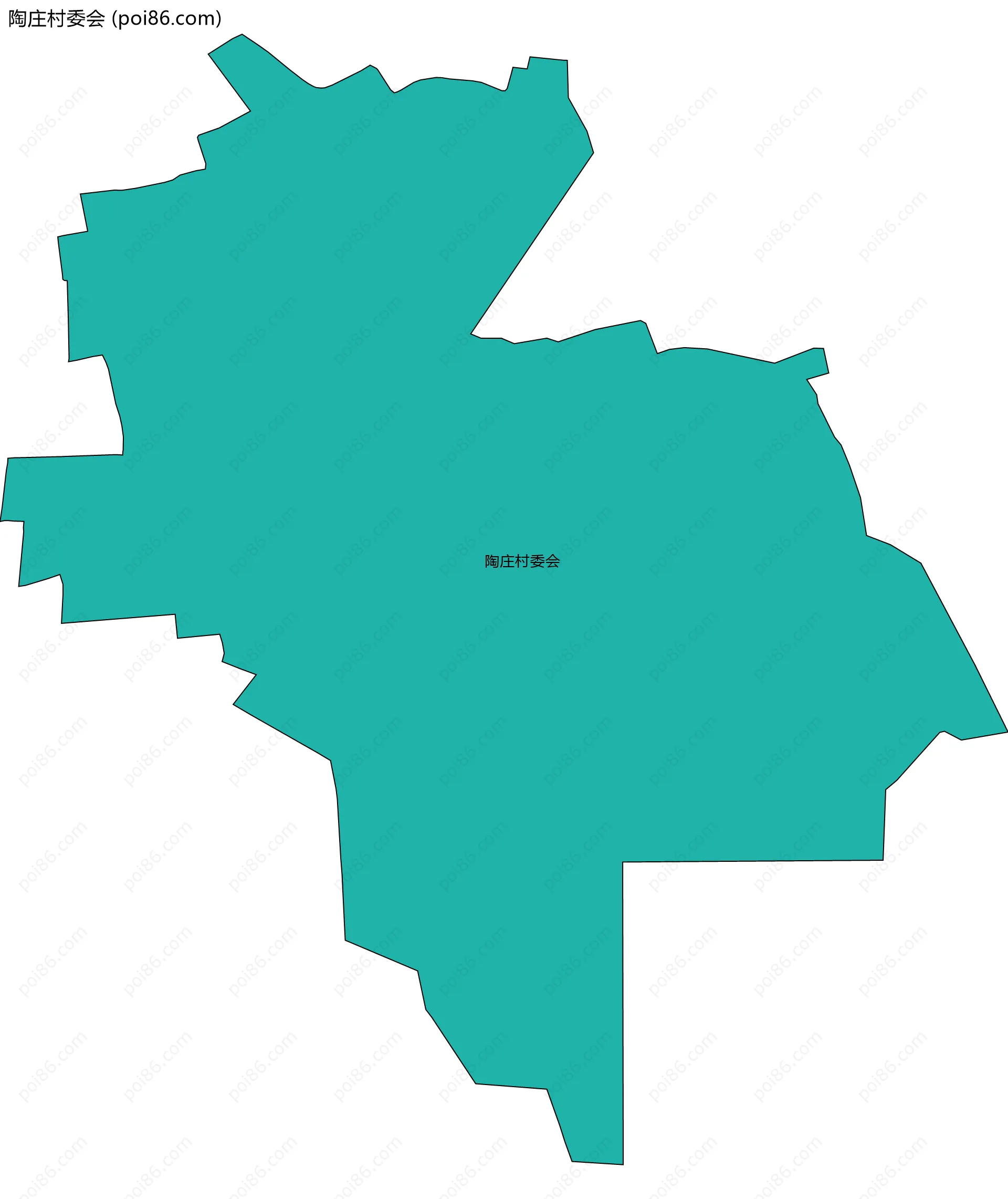 陶庄村委会边界地图