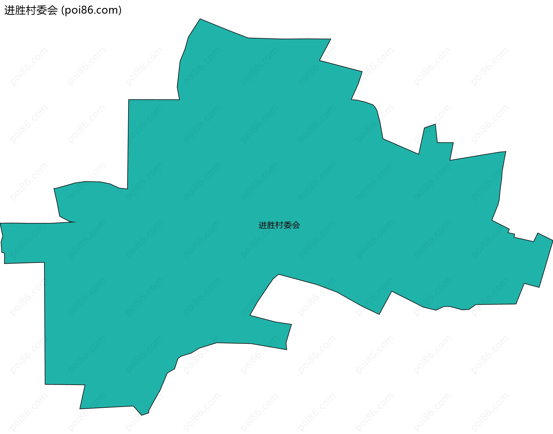 进胜村委会边界地图