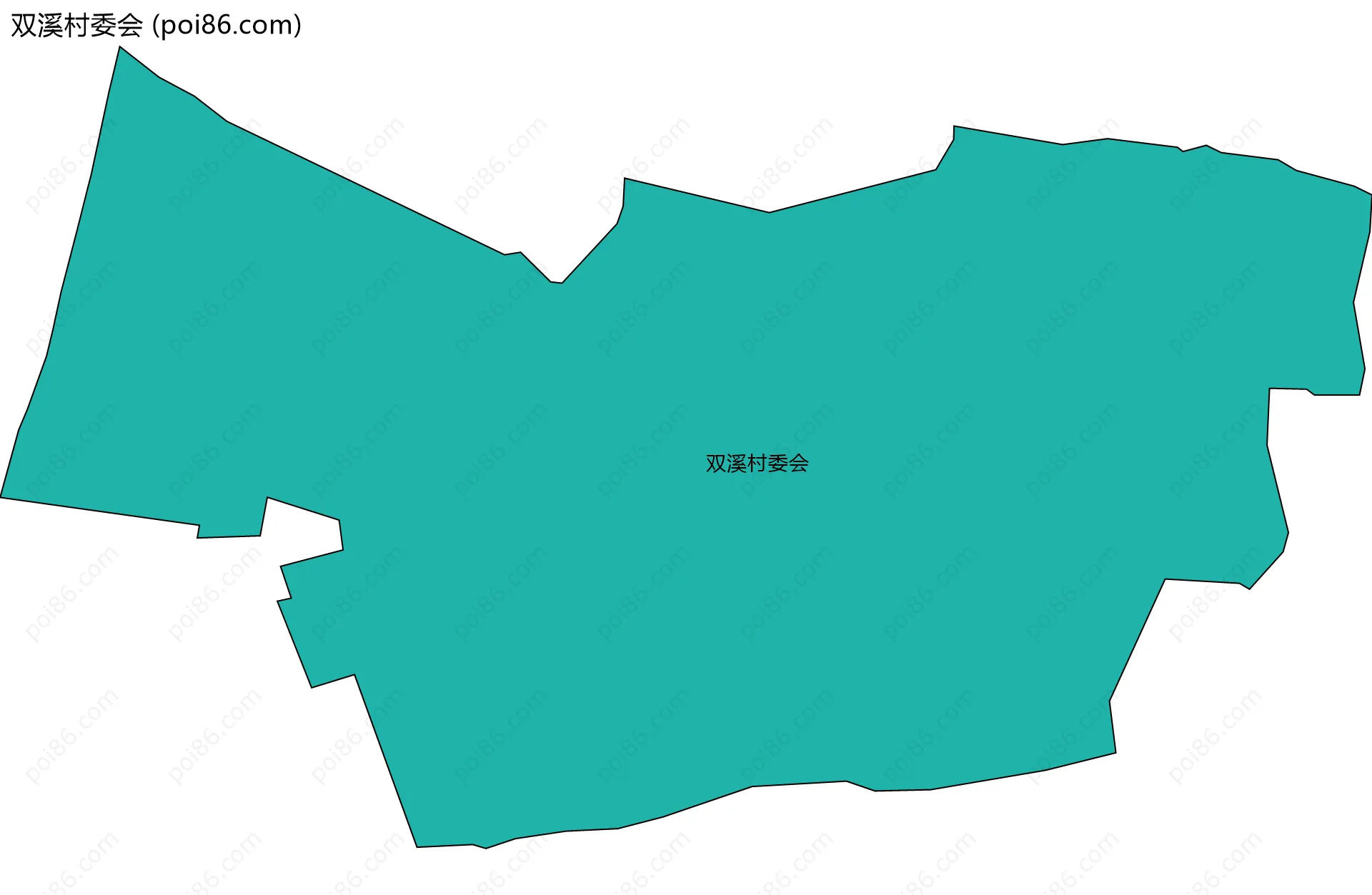 双溪村委会边界地图