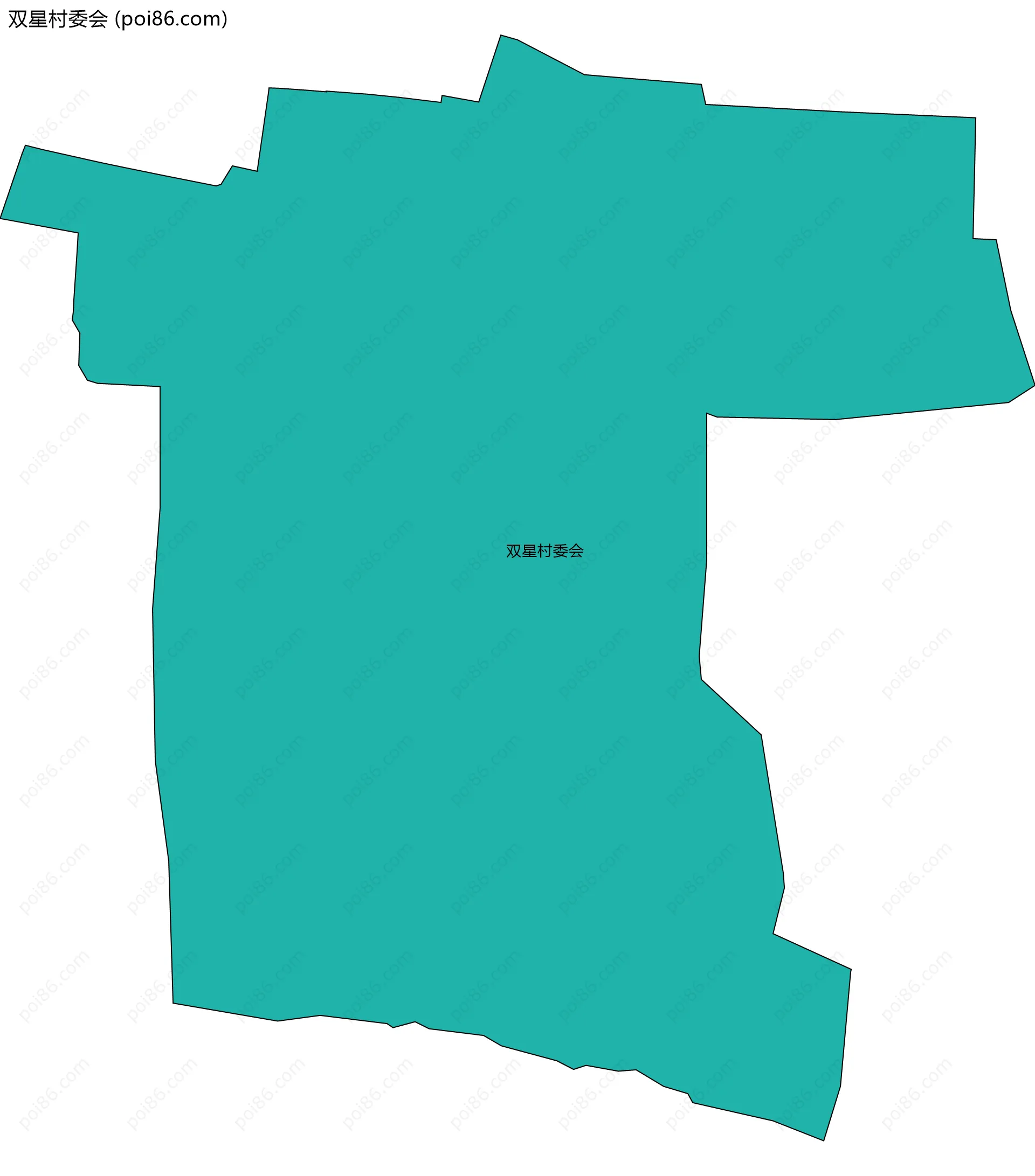 双星村委会边界地图