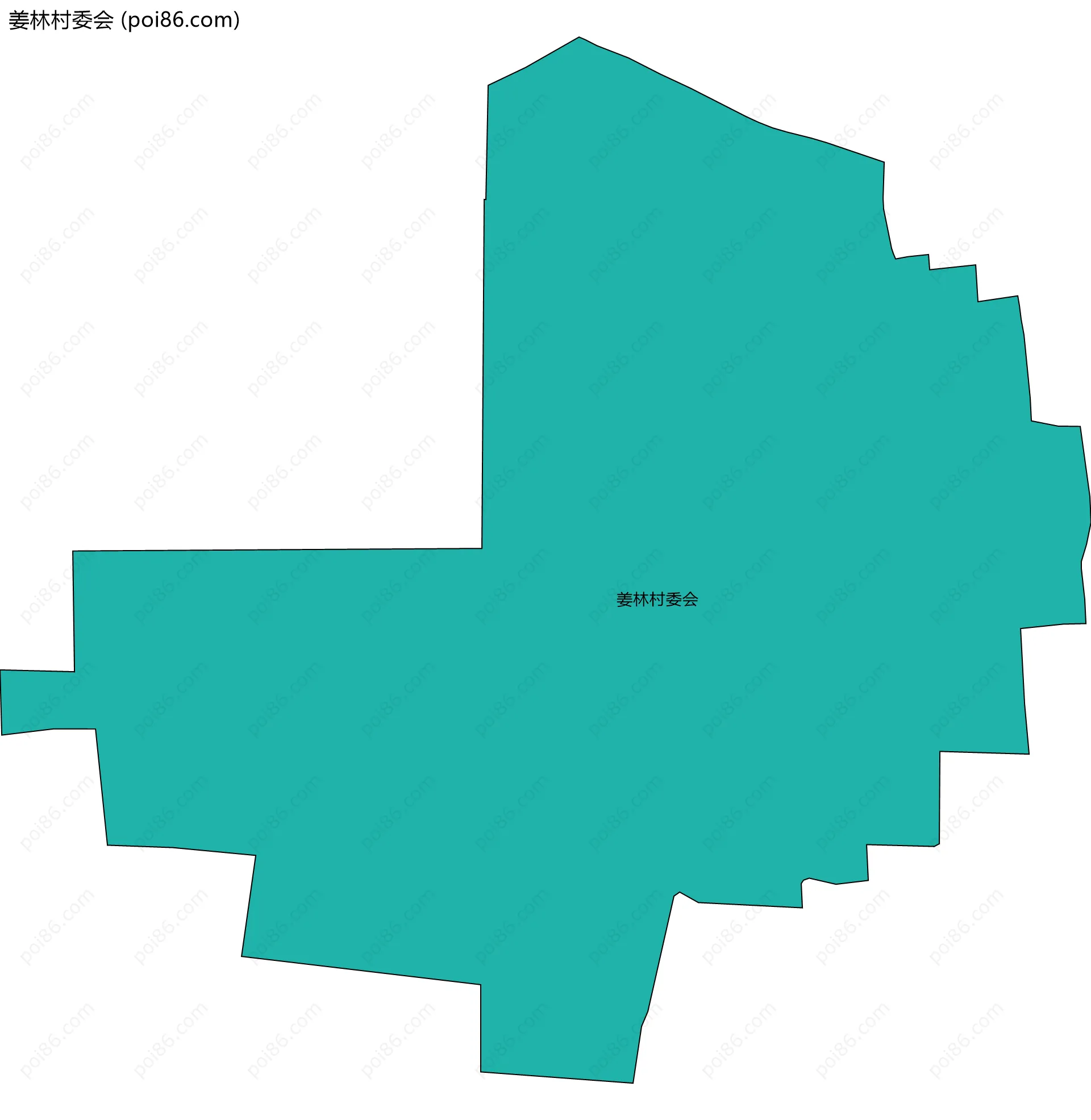 姜林村委会边界地图