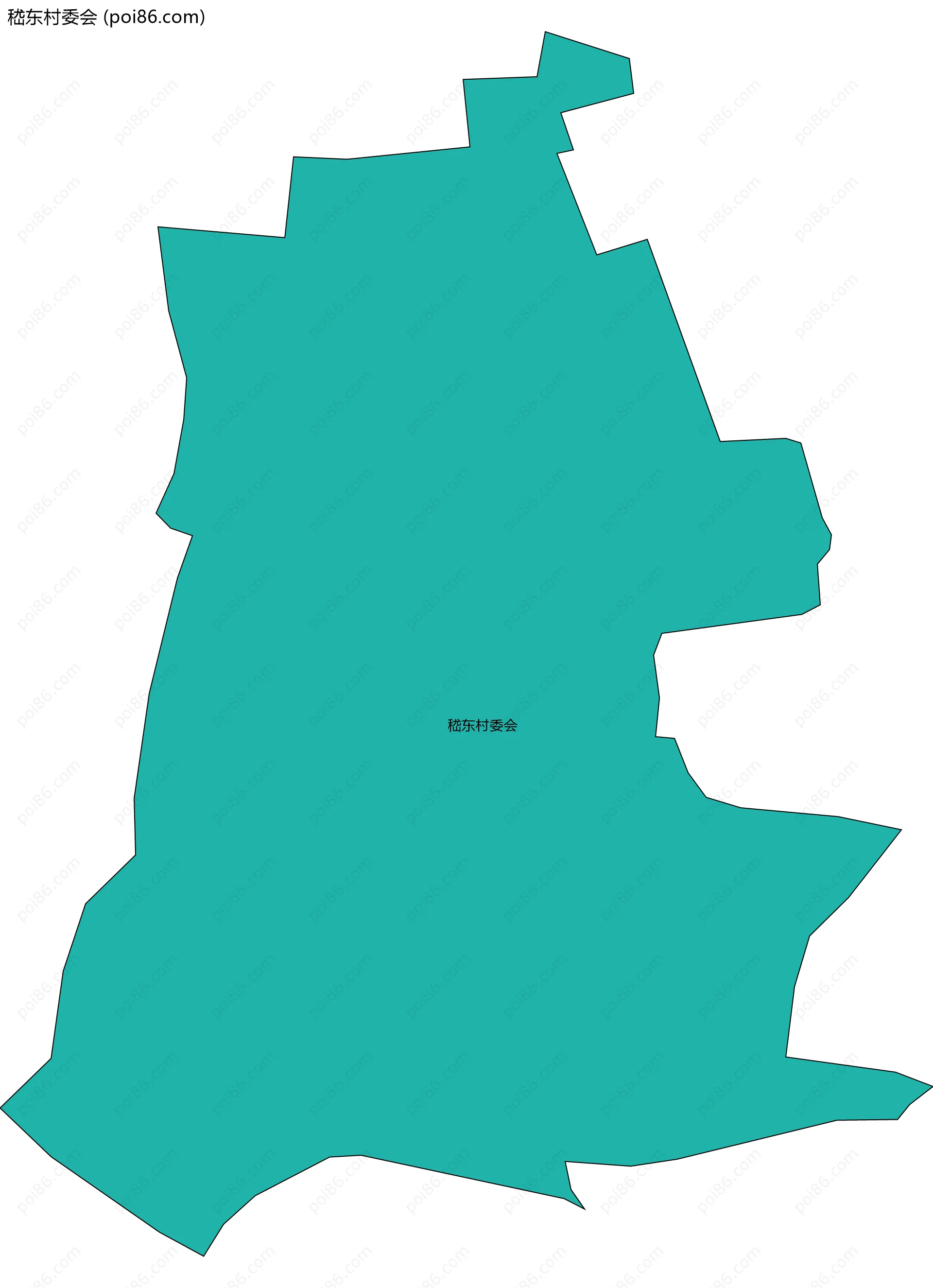 嵇东村委会边界地图