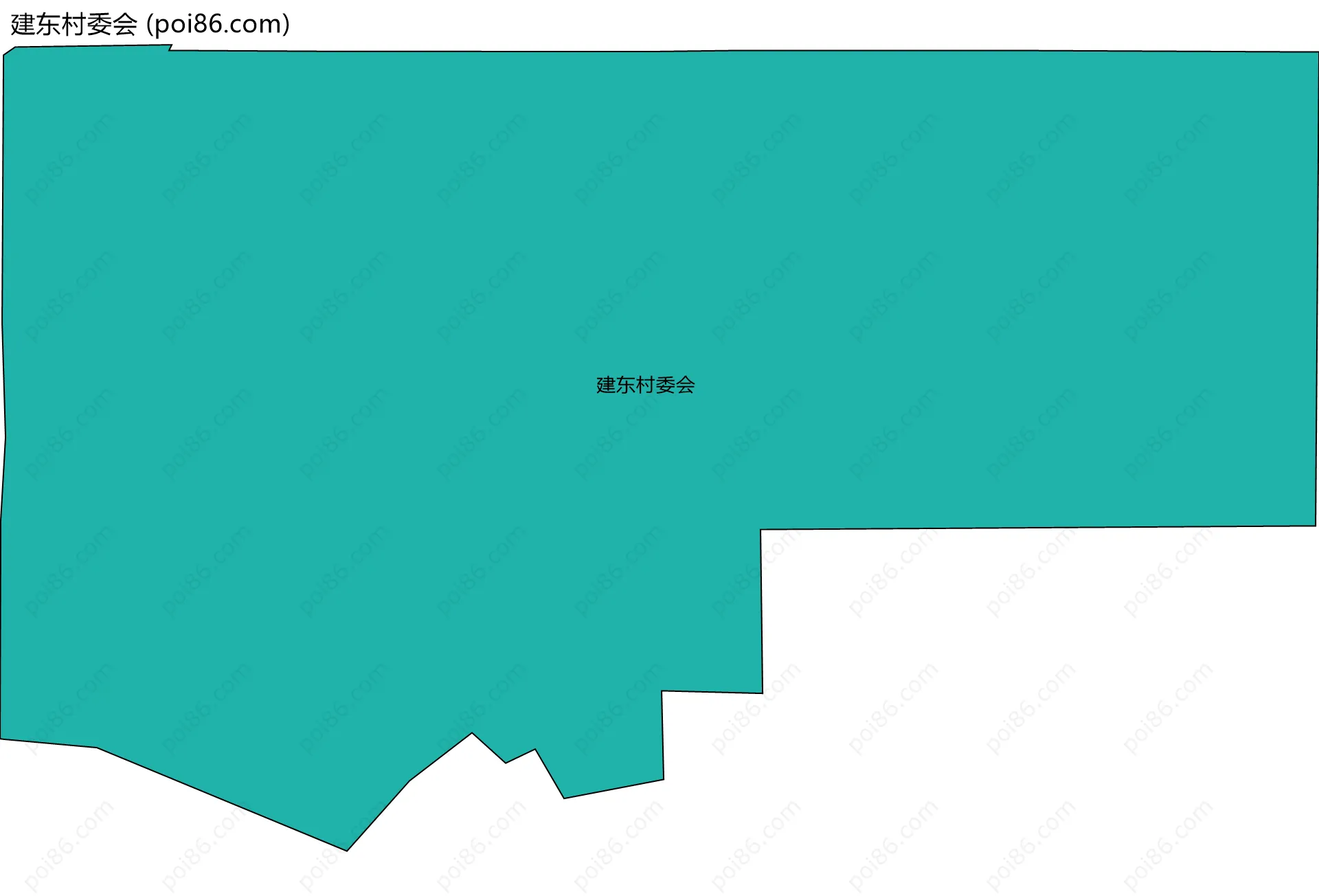 建东村委会边界地图