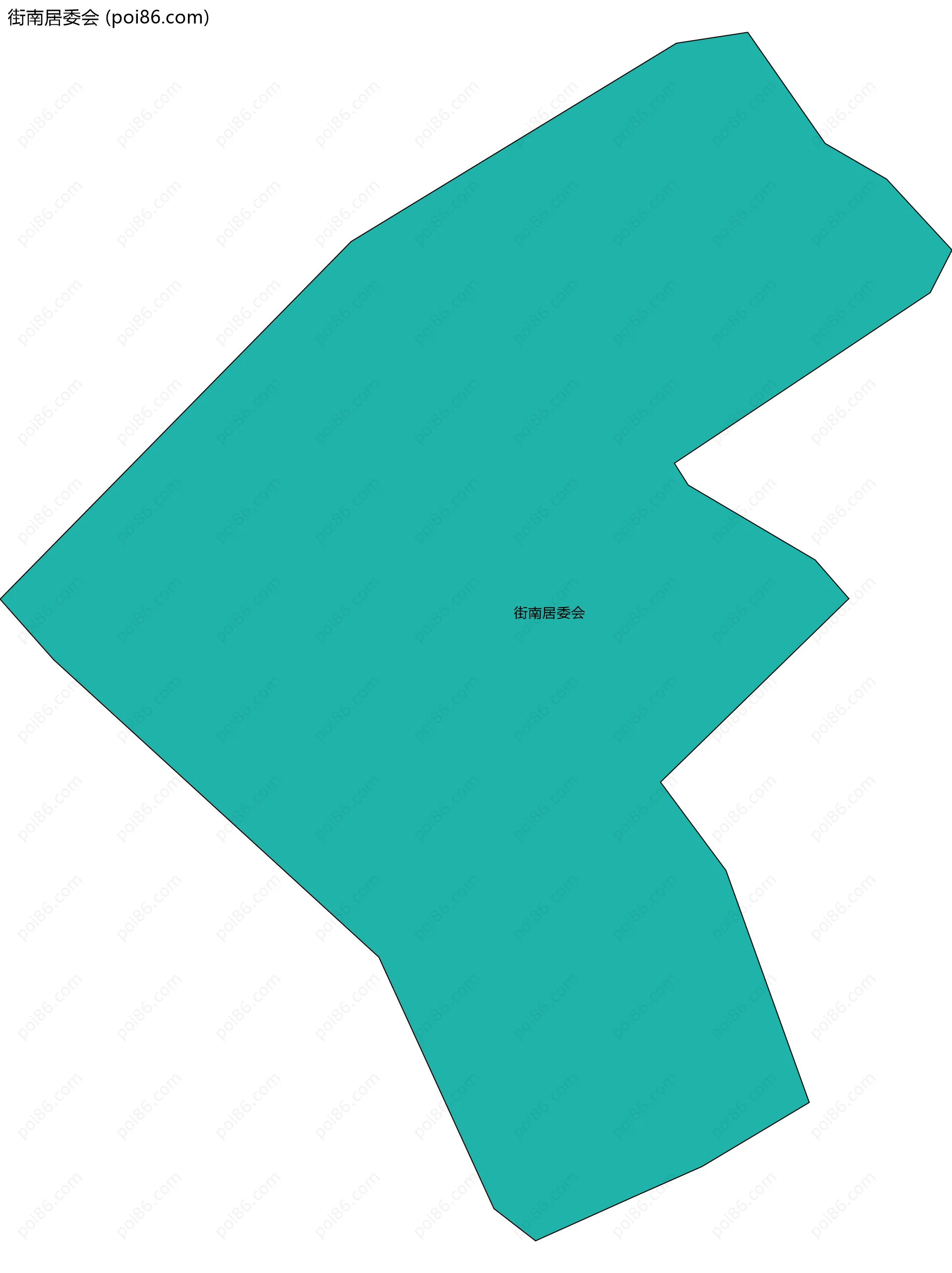 街南居委会边界地图