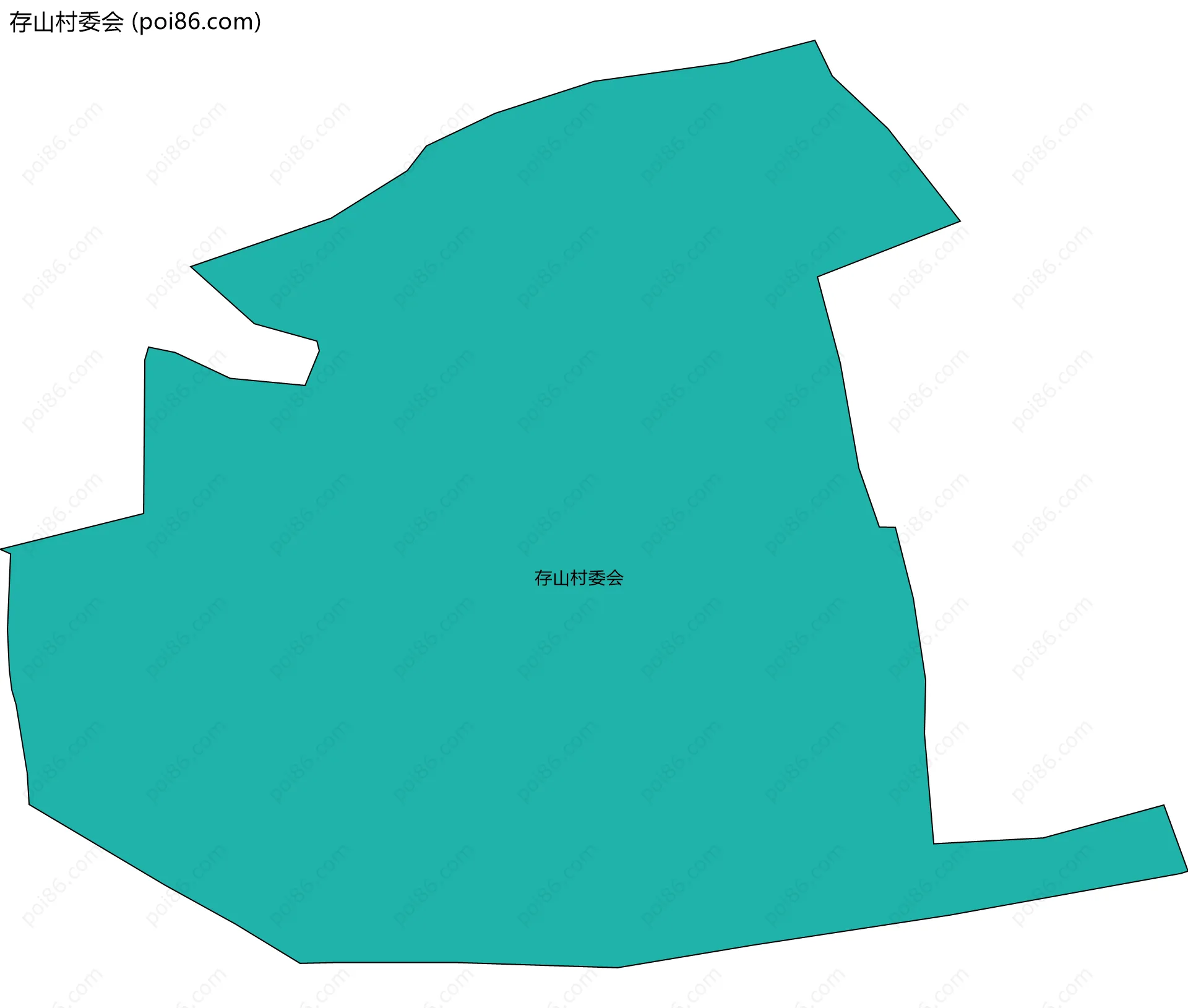 存山村委会边界地图