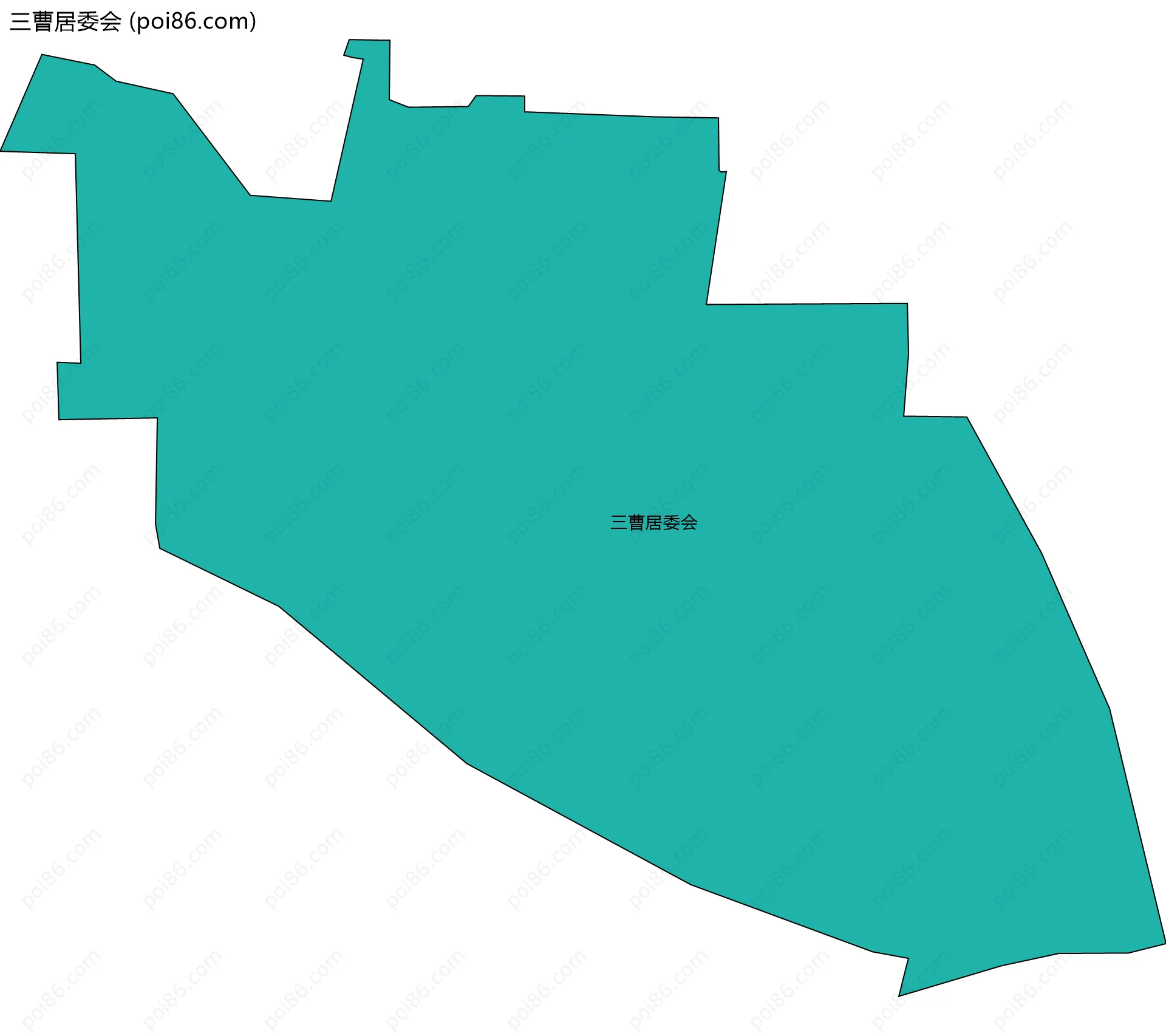 三曹居委会边界地图