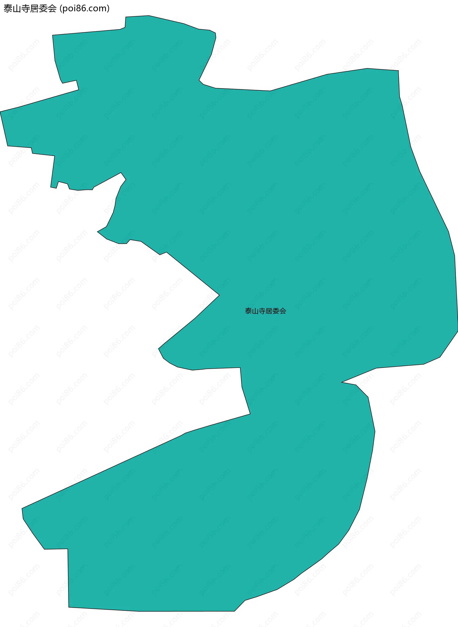 泰山寺居委会边界地图