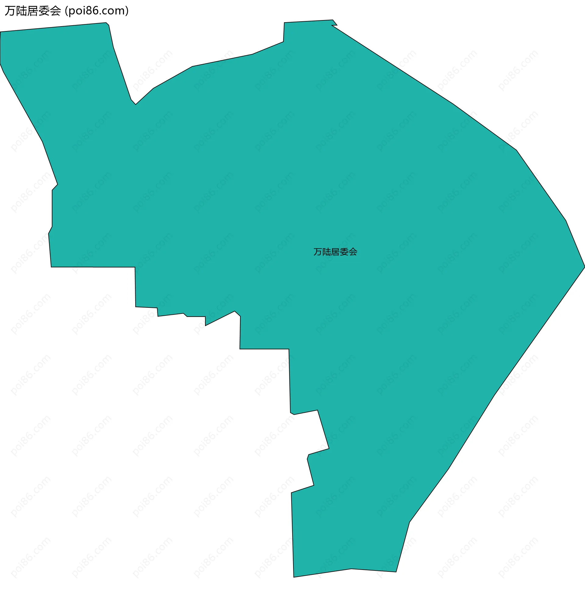万陆居委会边界地图