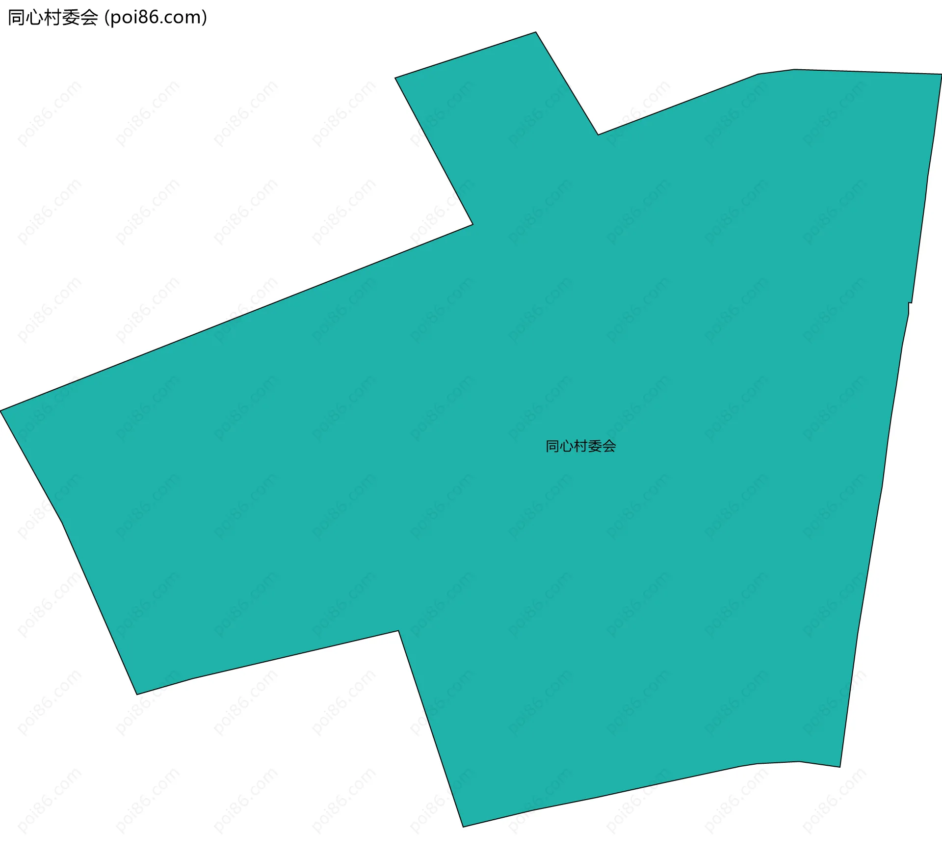 同心村委会边界地图