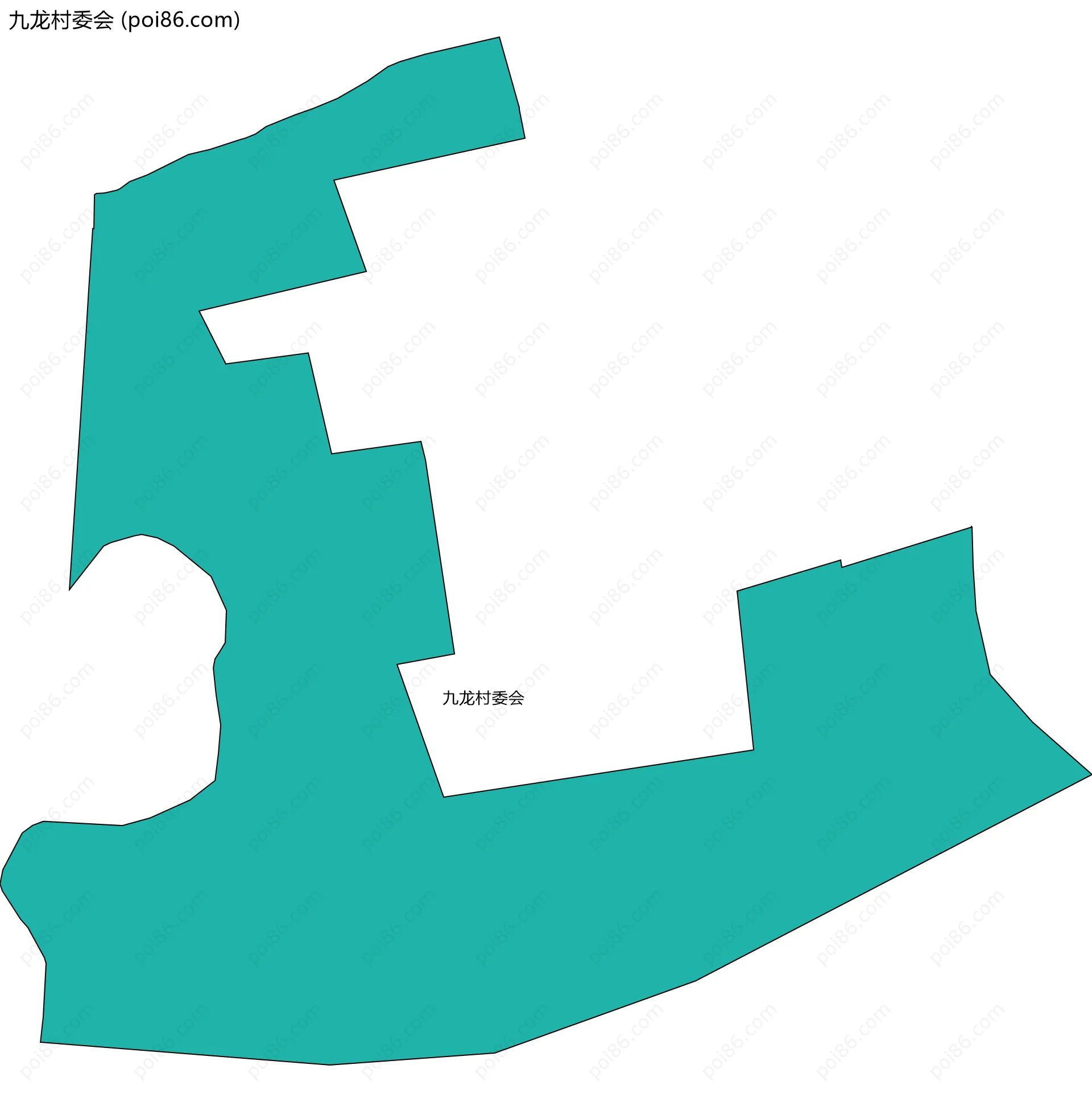 九龙村委会边界地图