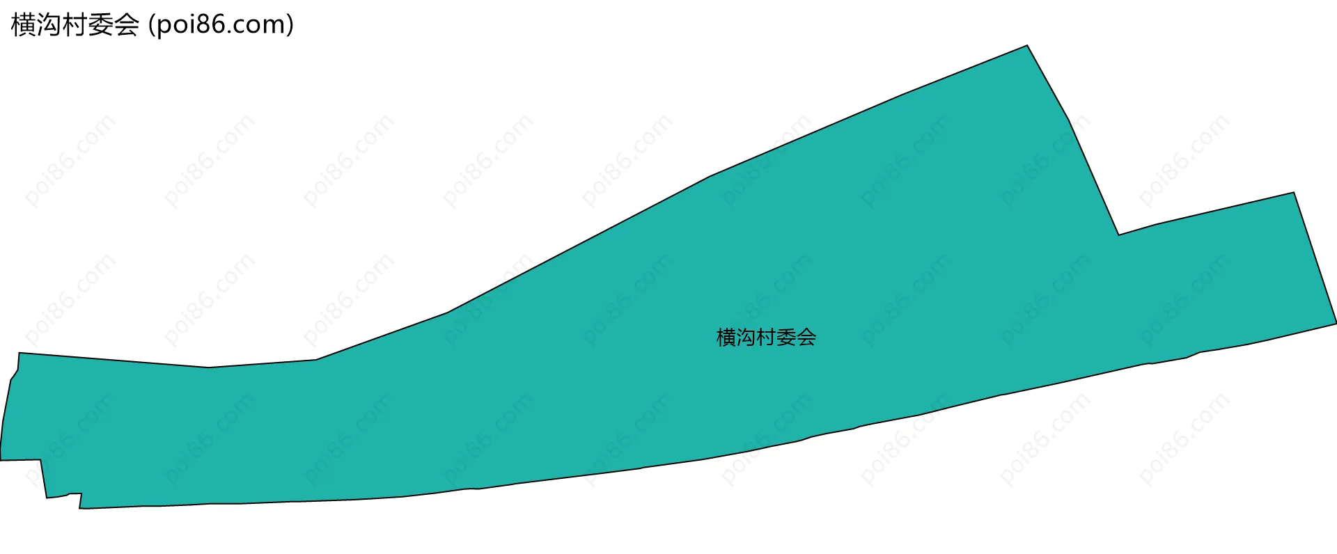 横沟村委会边界地图