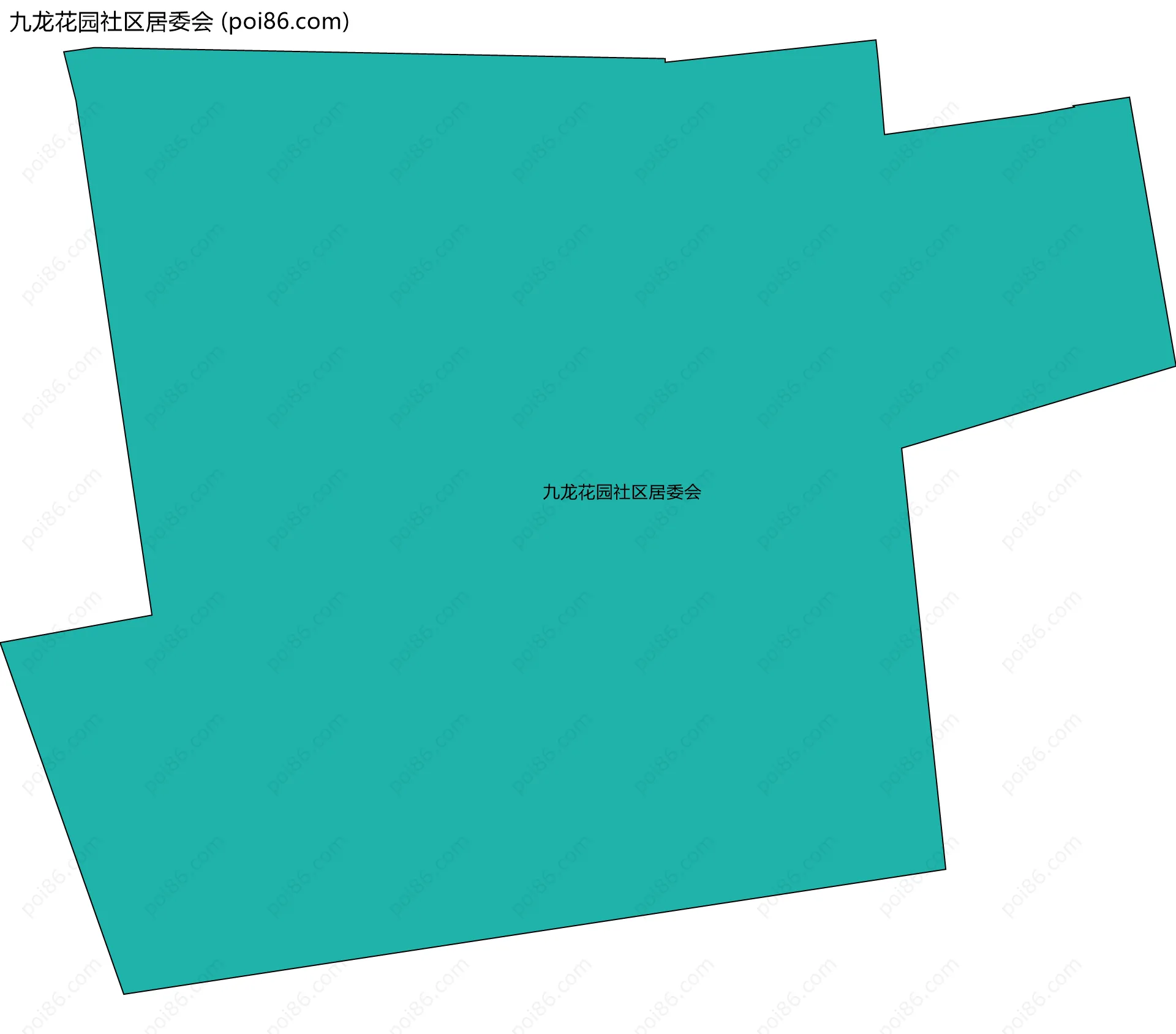 九龙花园社区居委会边界地图