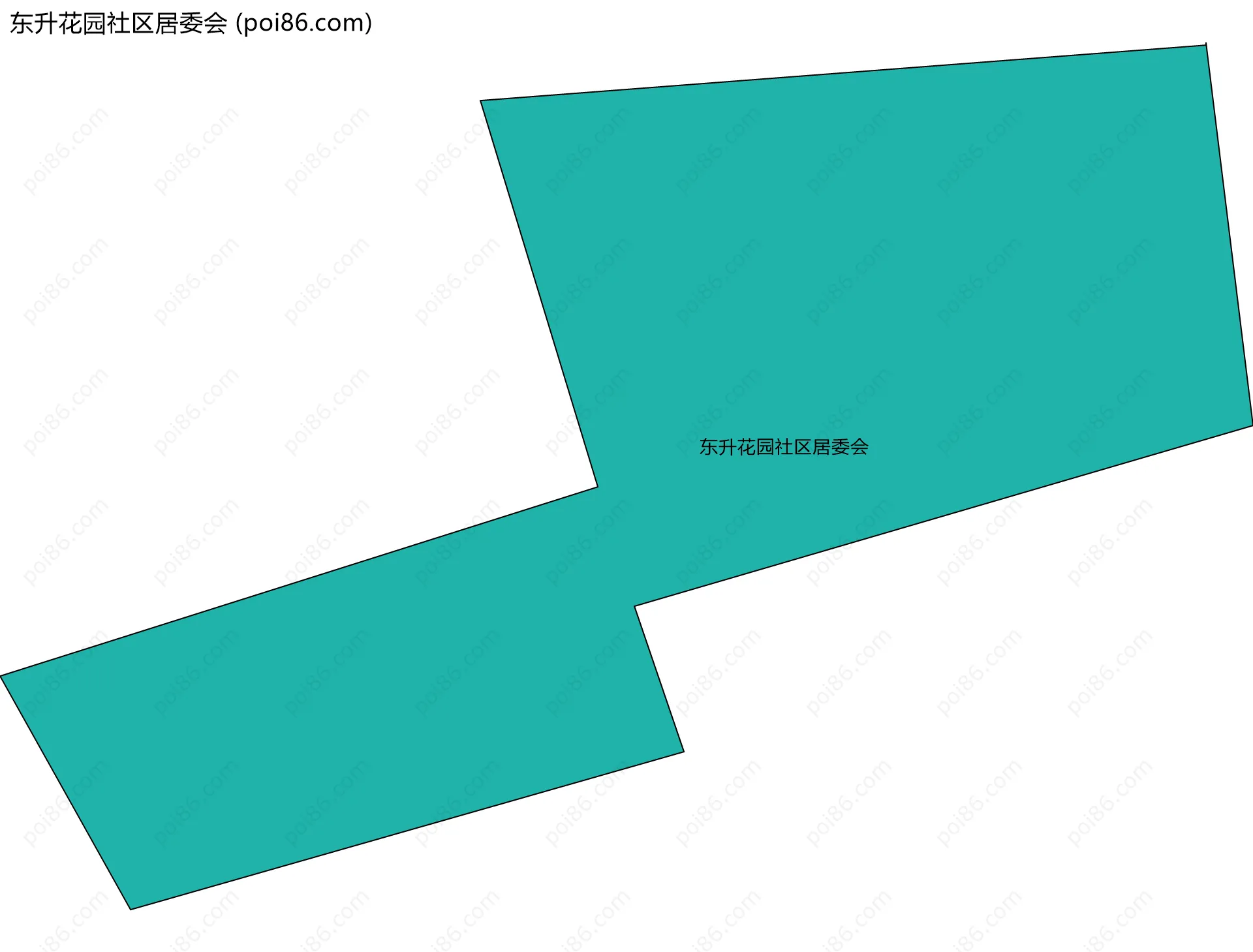 东升花园社区居委会边界地图