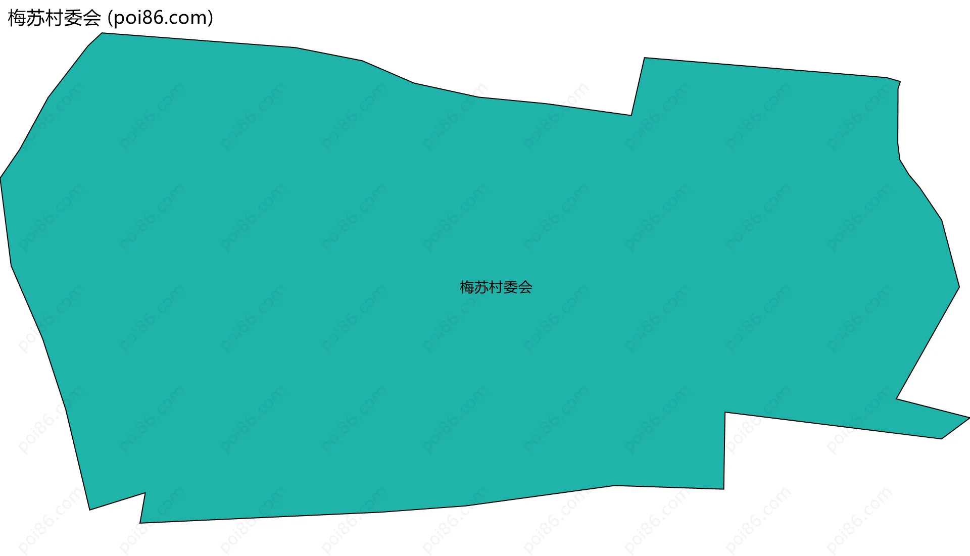 梅苏村委会边界地图
