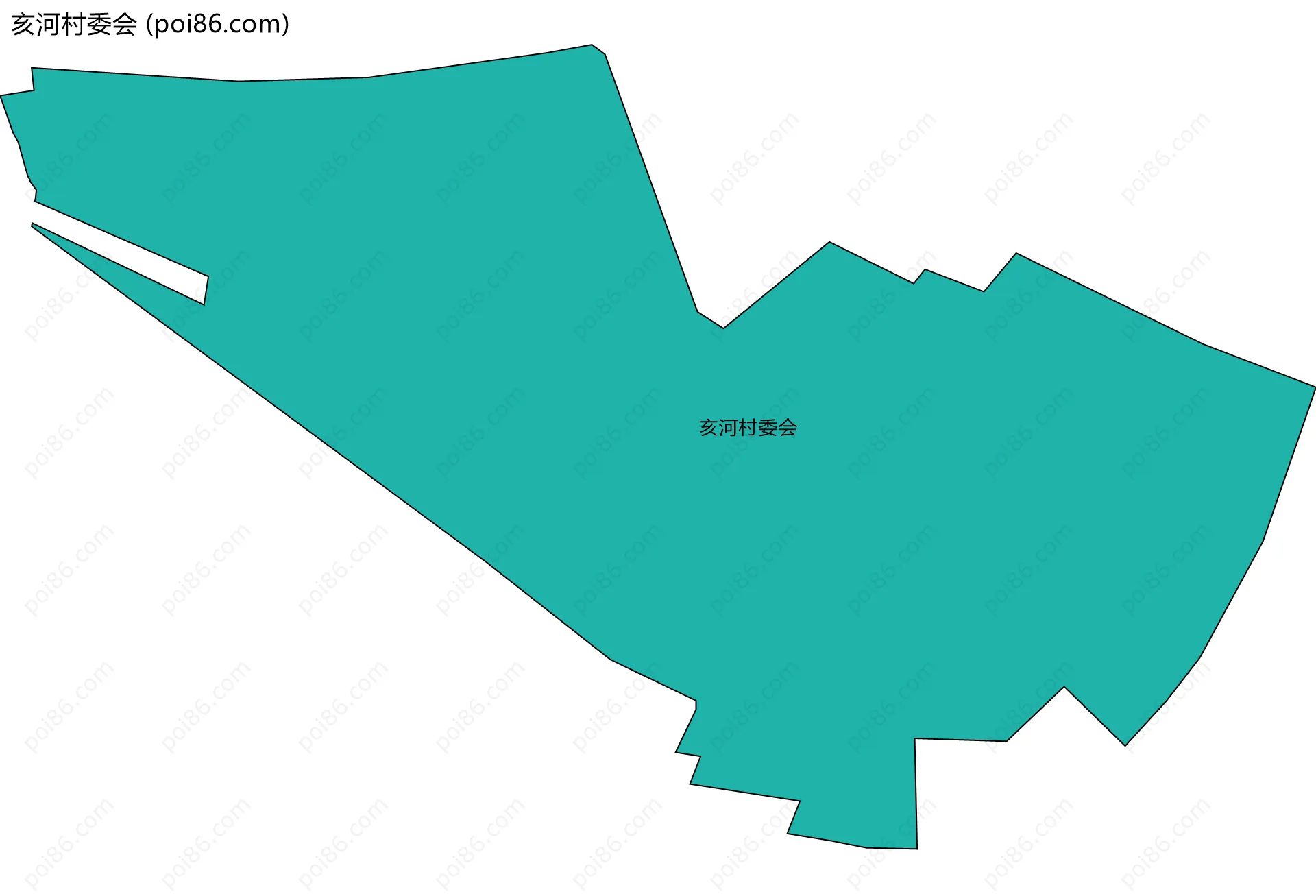 亥河村委会边界地图