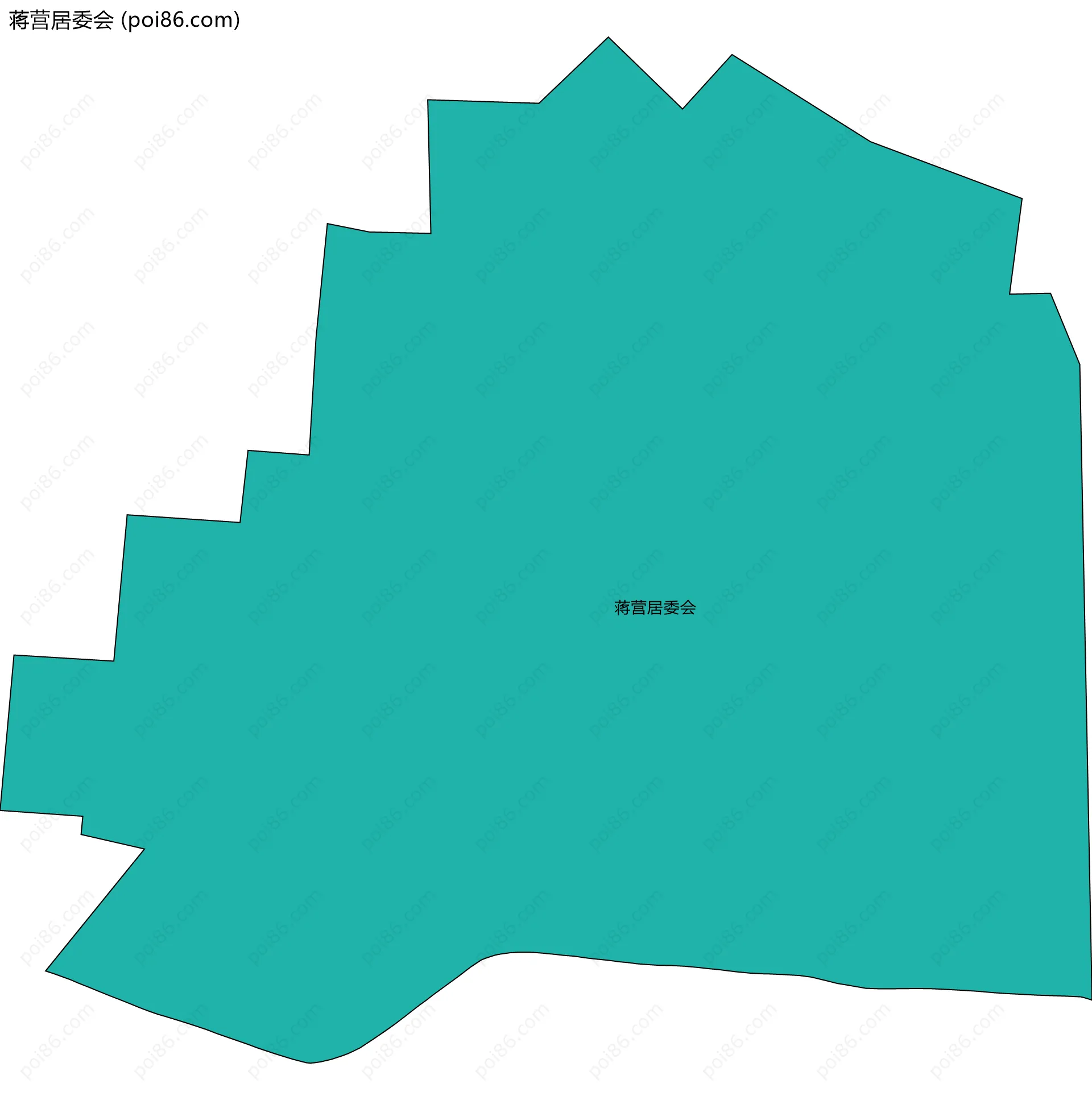 蒋营居委会边界地图