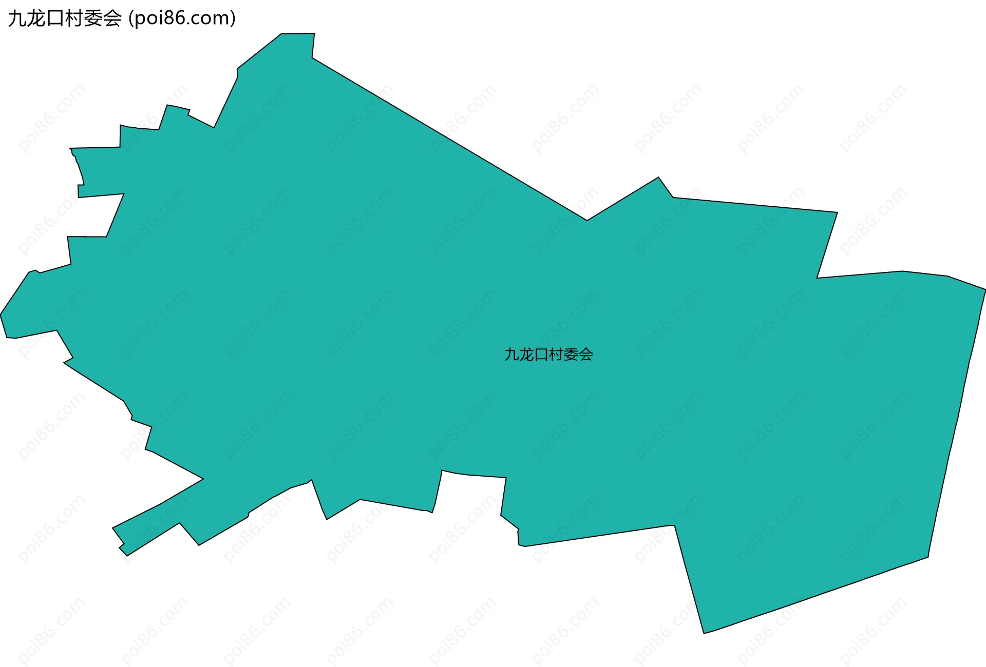 九龙口村委会边界地图