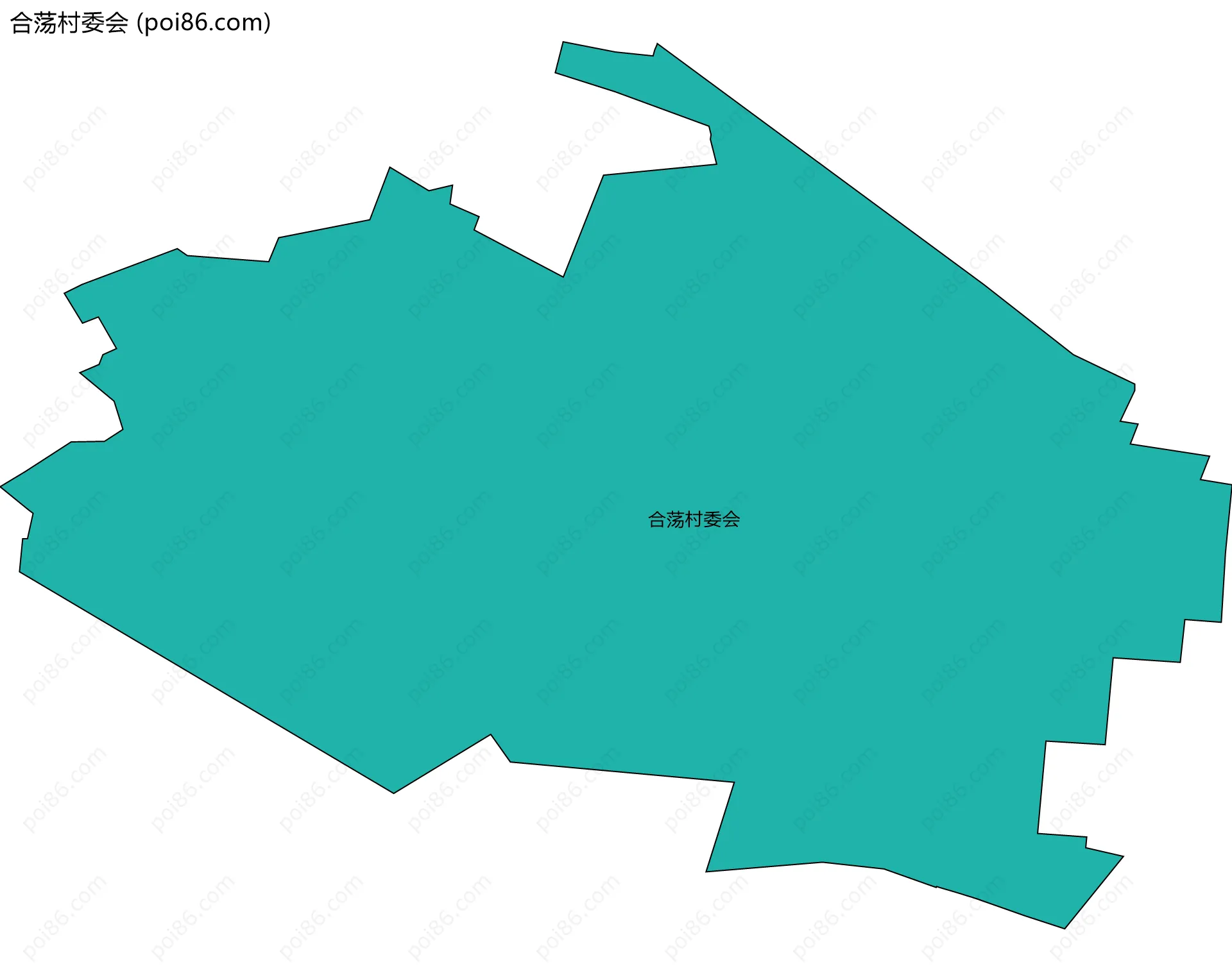 合荡村委会边界地图