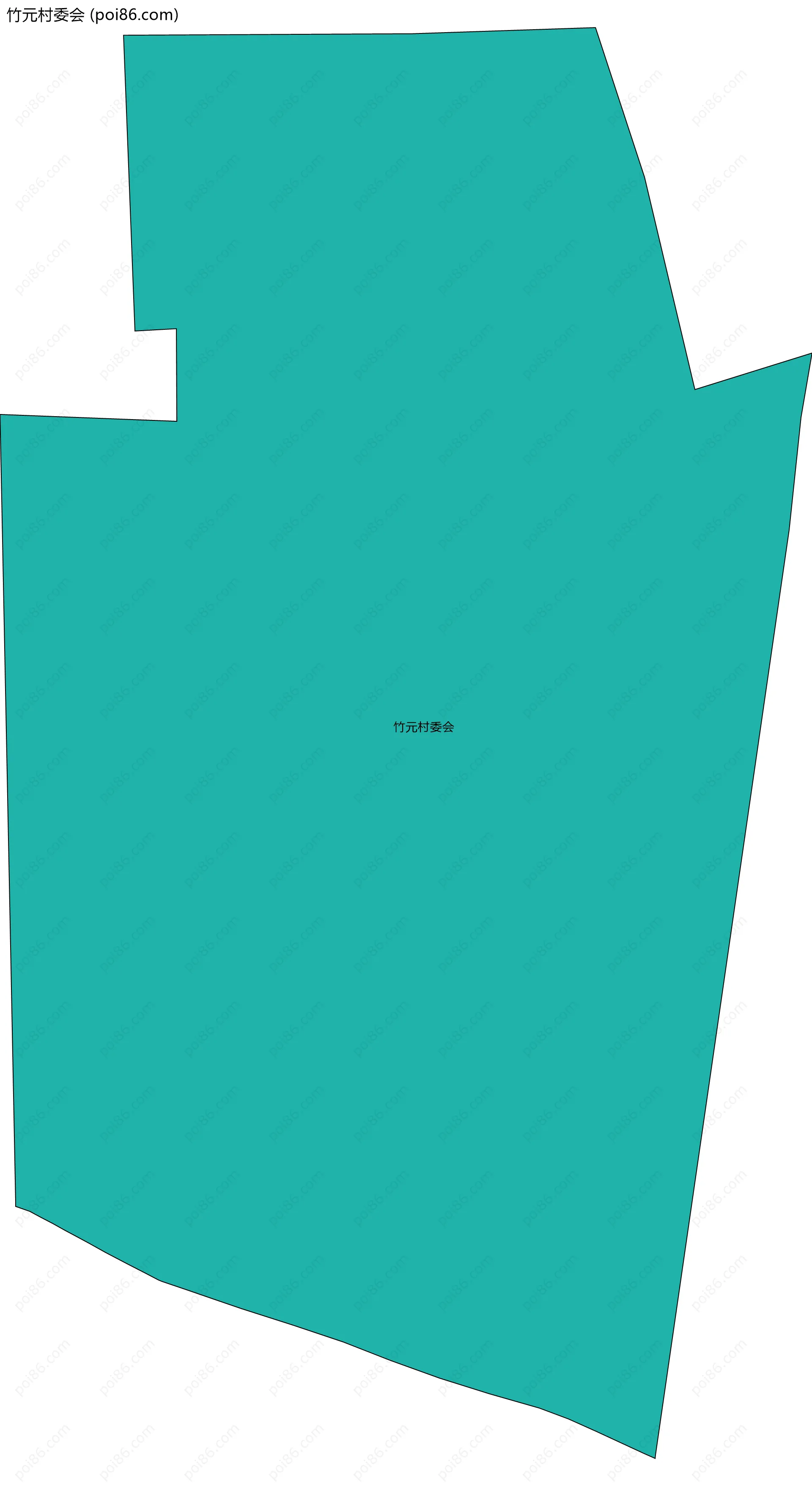 竹元村委会边界地图