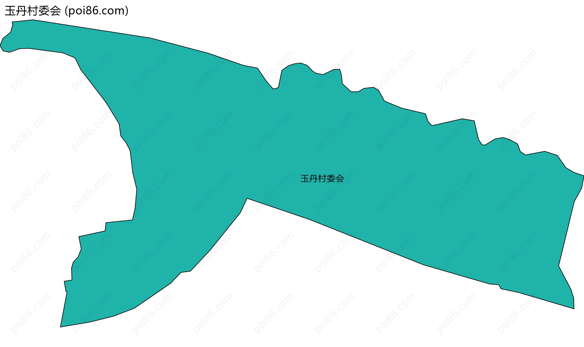 玉丹村委会边界地图