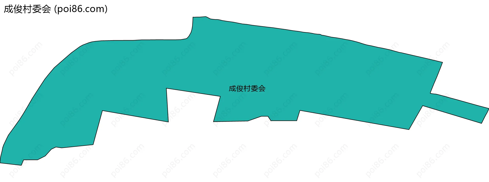 成俊村委会边界地图