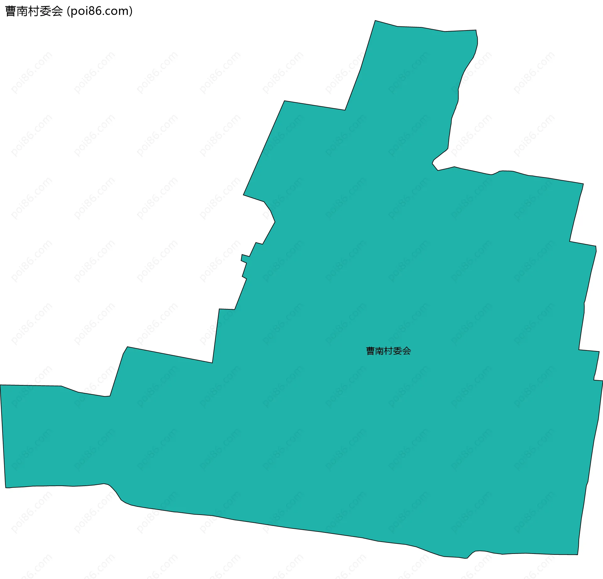 曹南村委会边界地图