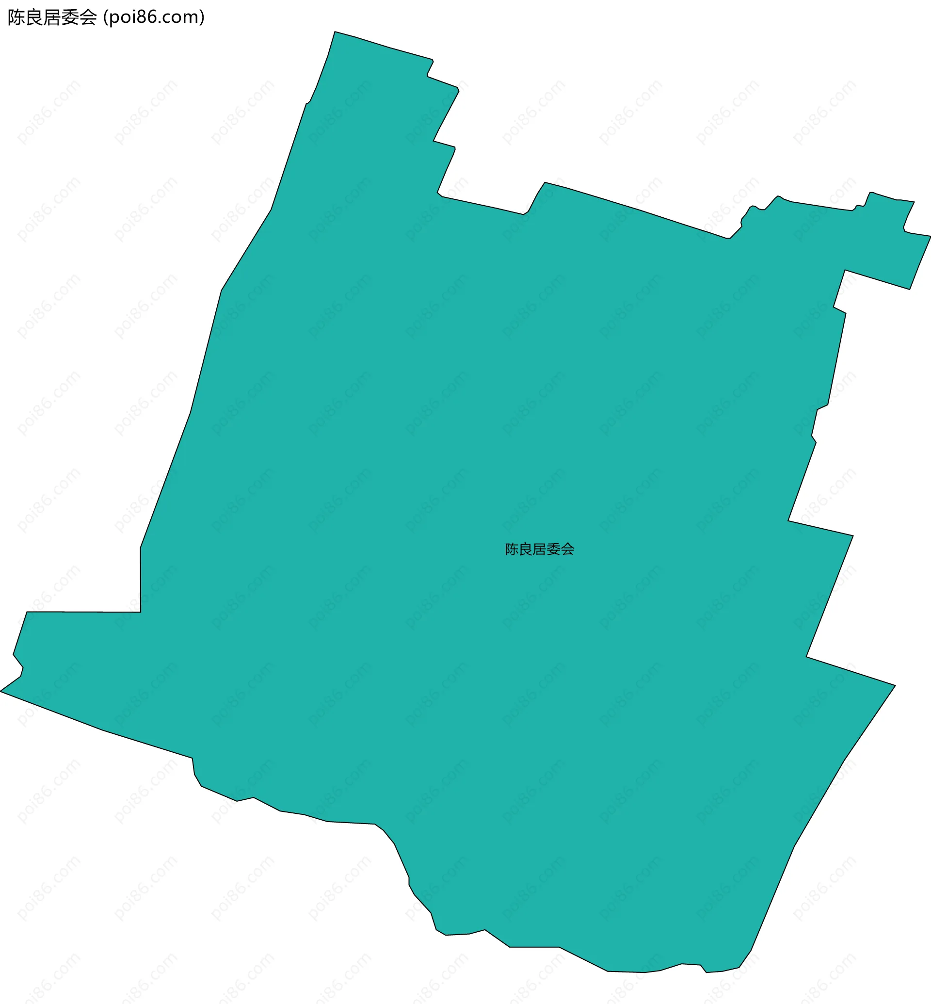 陈良居委会边界地图