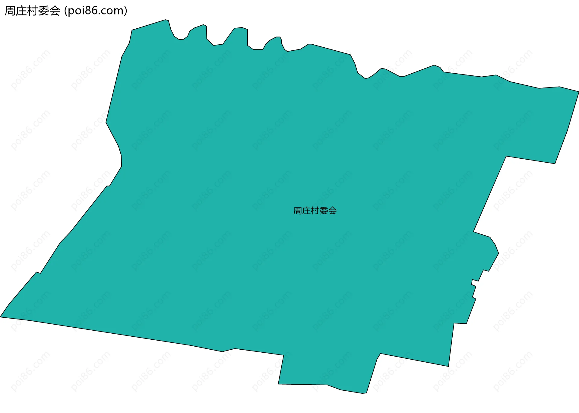 周庄村委会边界地图