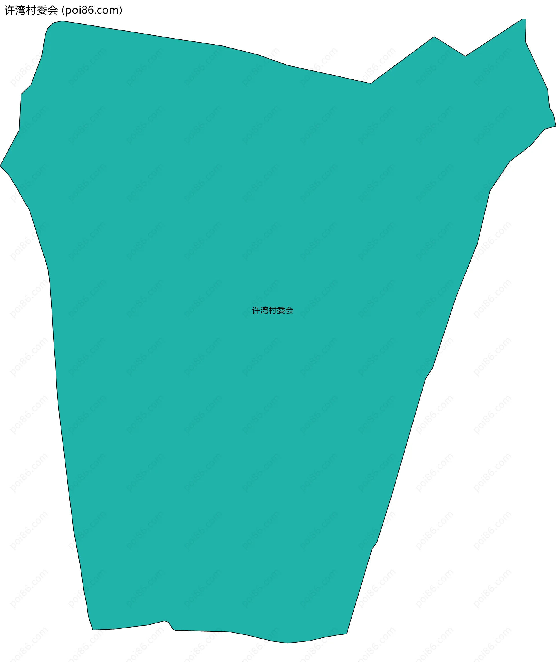 许湾村委会边界地图