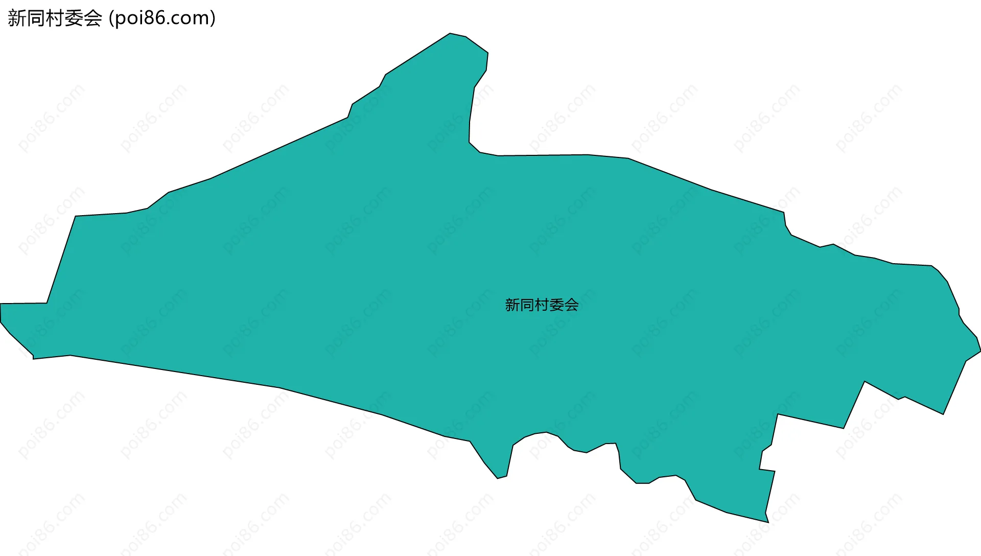 新同村委会边界地图