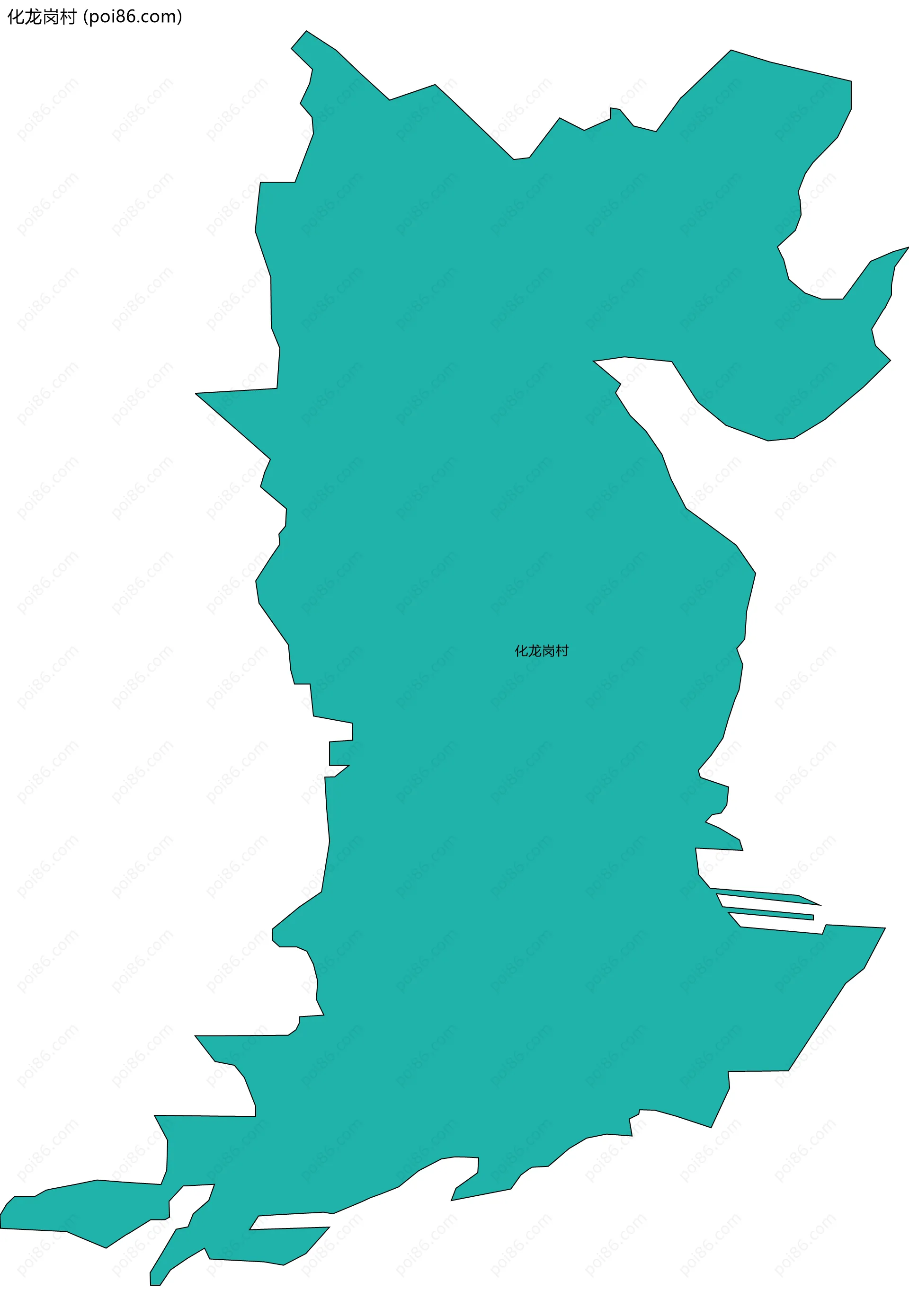 化龙岗村边界地图