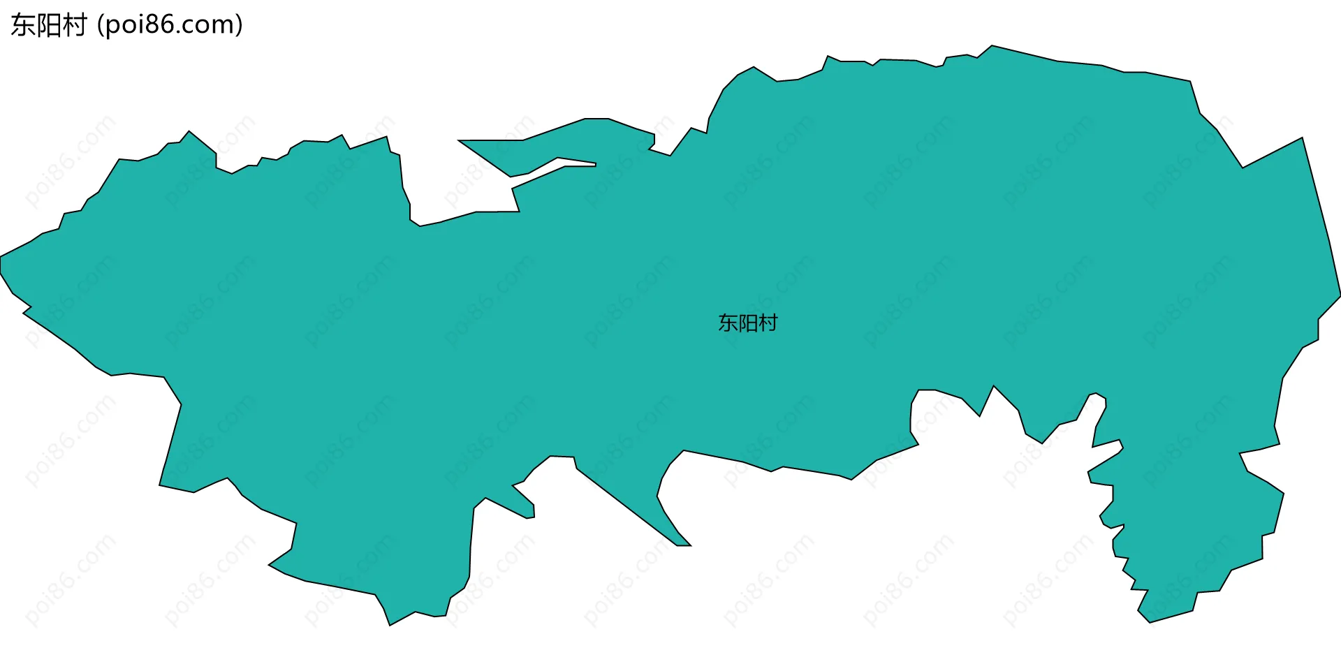 东阳村边界地图