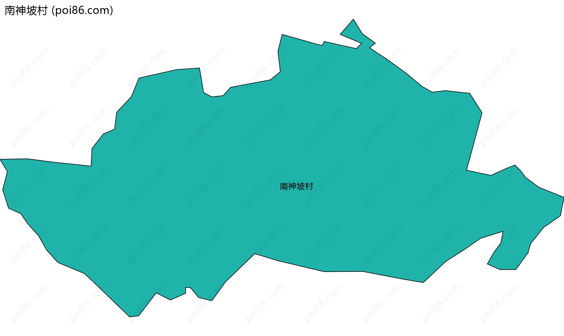 南神坡村边界地图