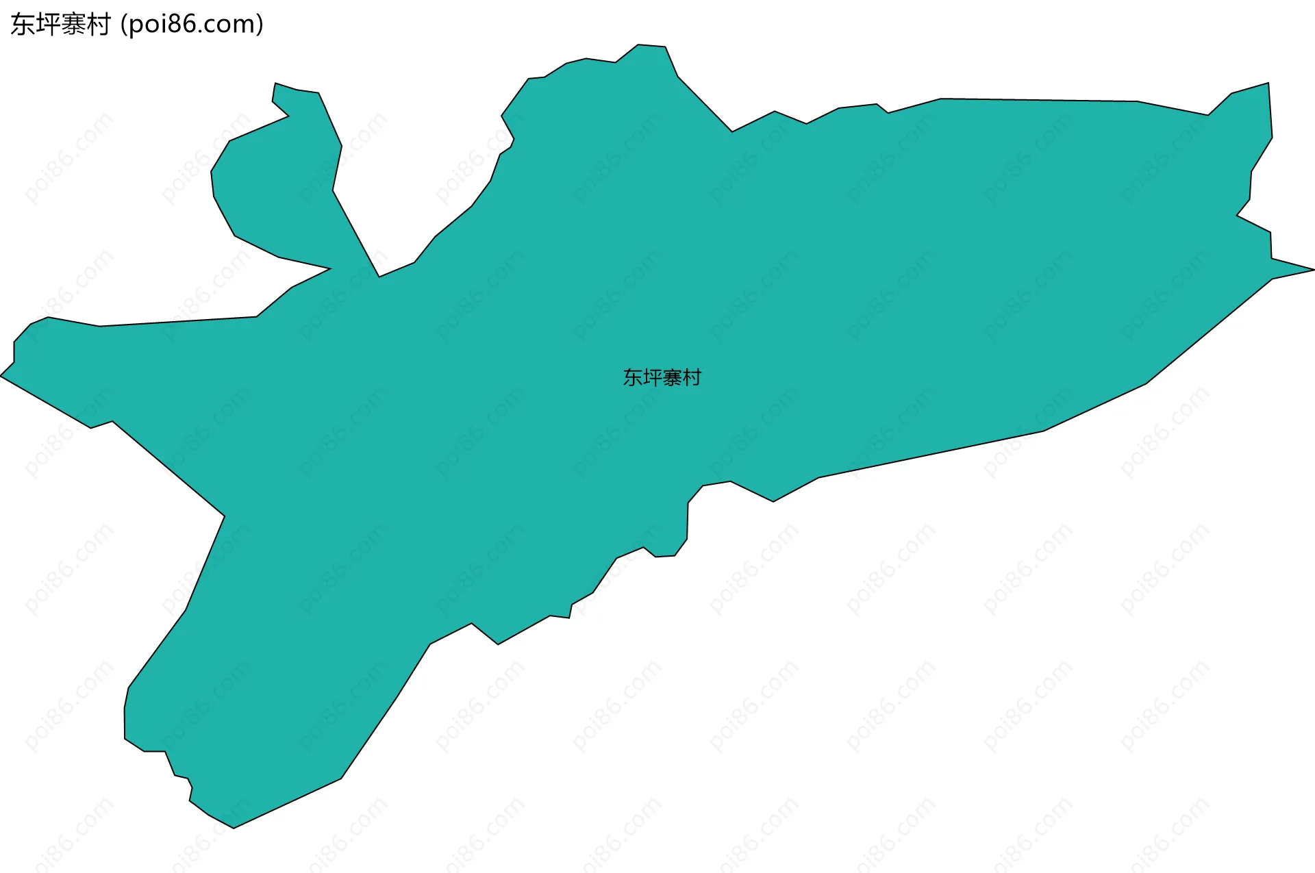 东坪寨村边界地图
