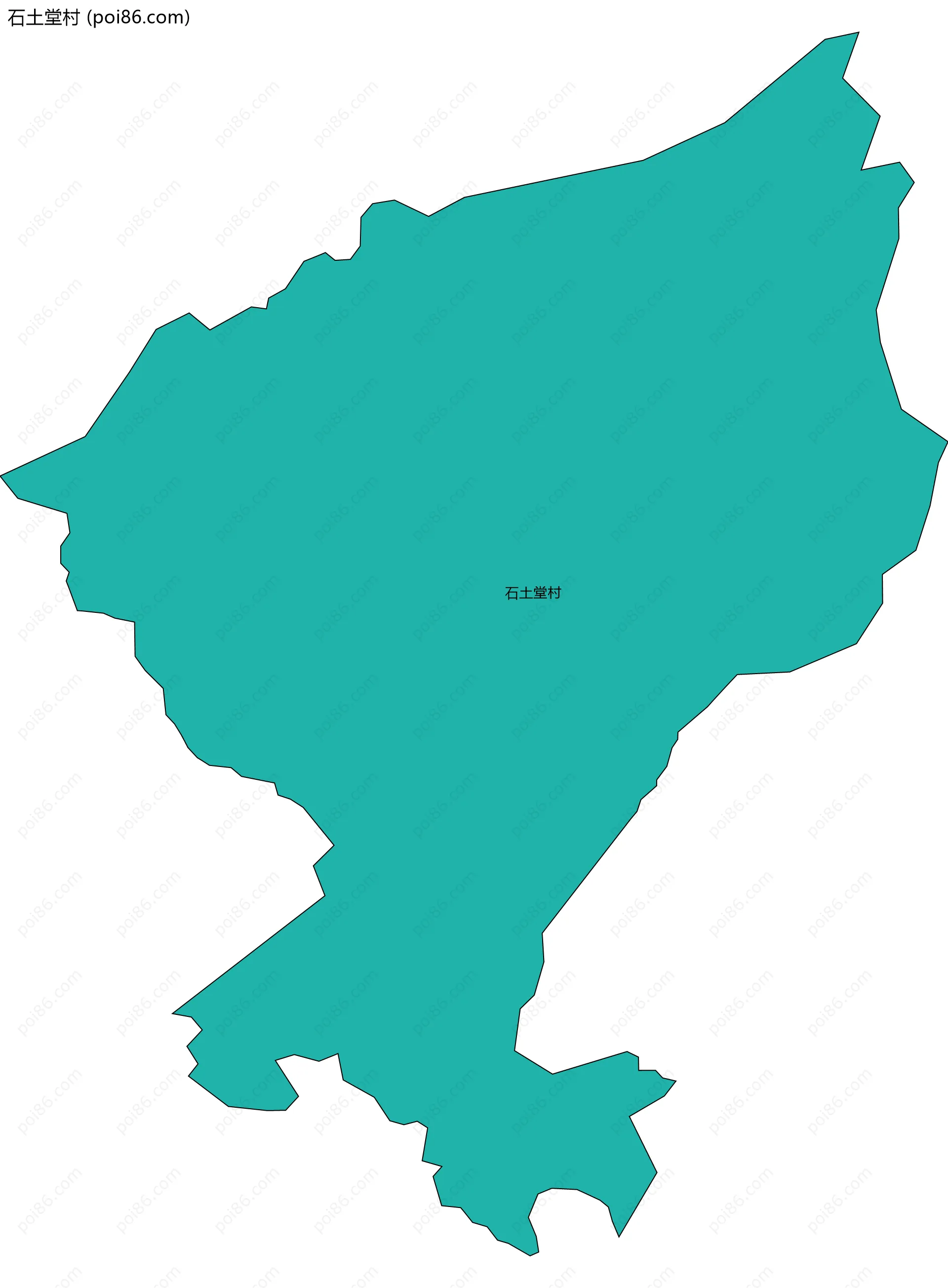 石土堂村边界地图