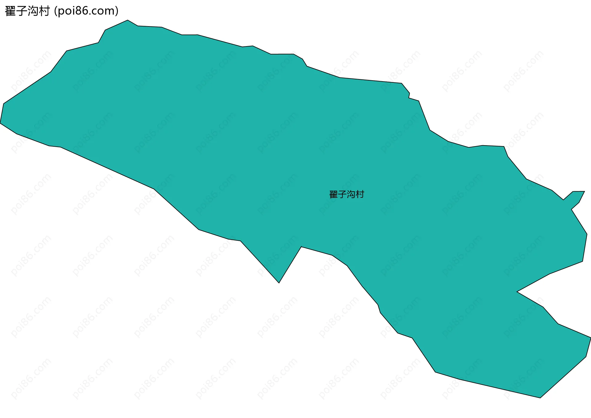 翟子沟村边界地图
