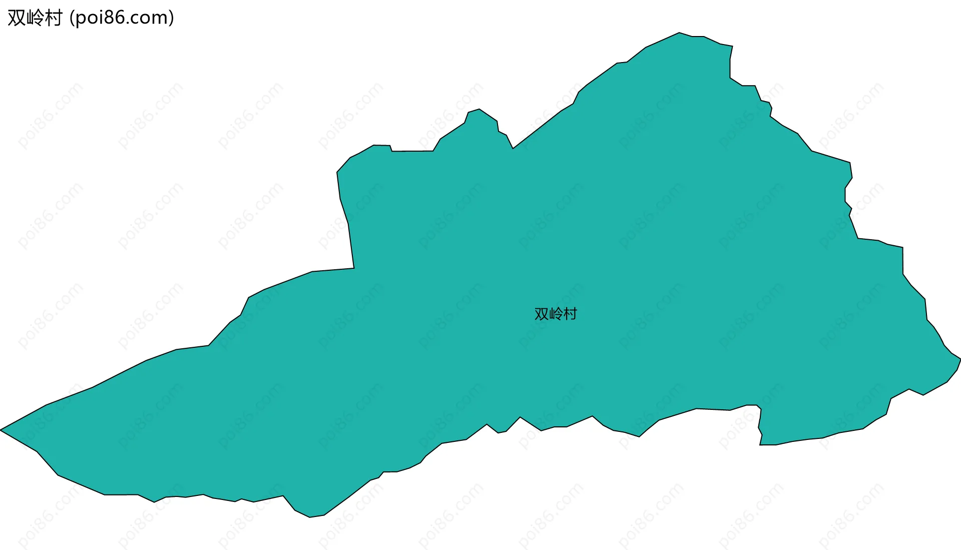双岭村边界地图