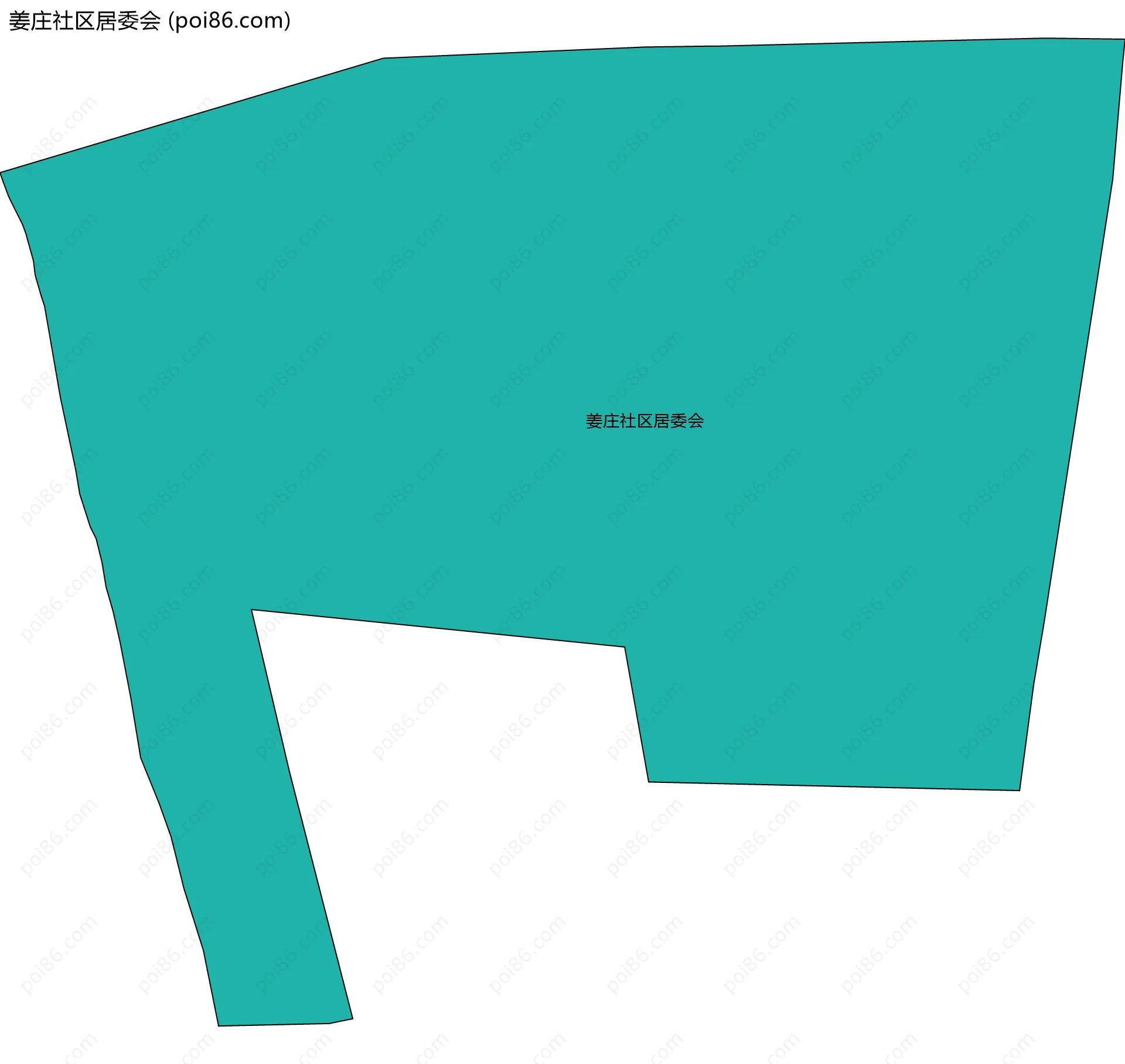 姜庄社区居委会边界地图