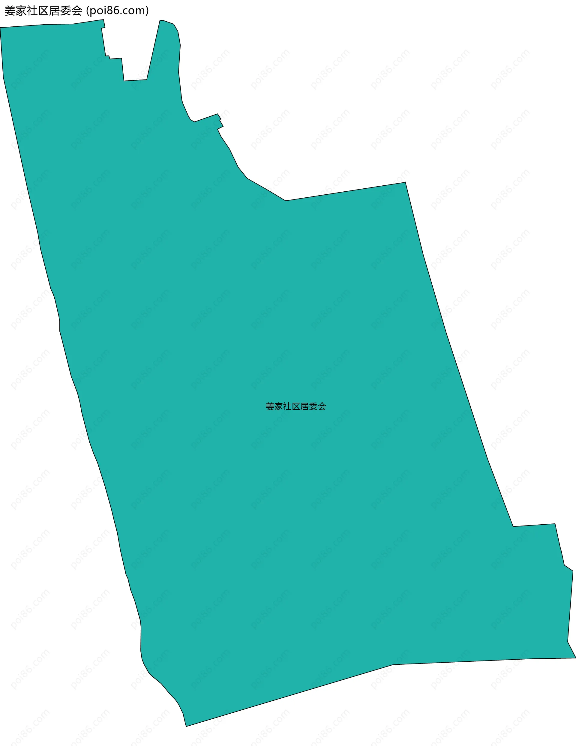 姜家社区居委会边界地图