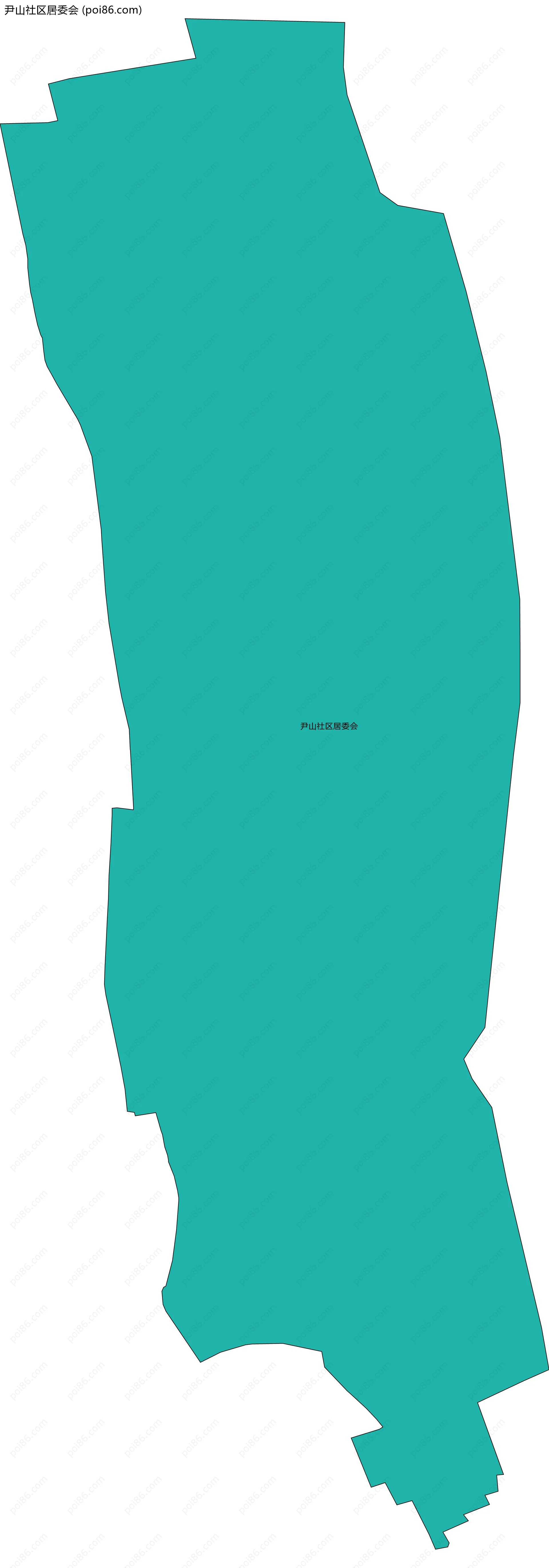 尹山社区居委会边界地图