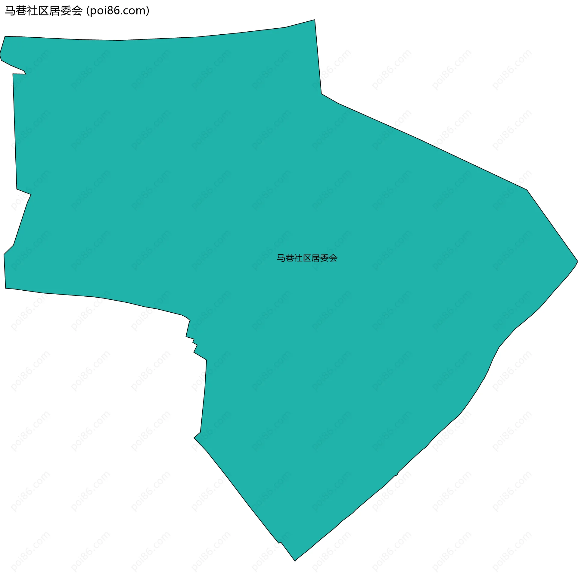 马巷社区居委会边界地图