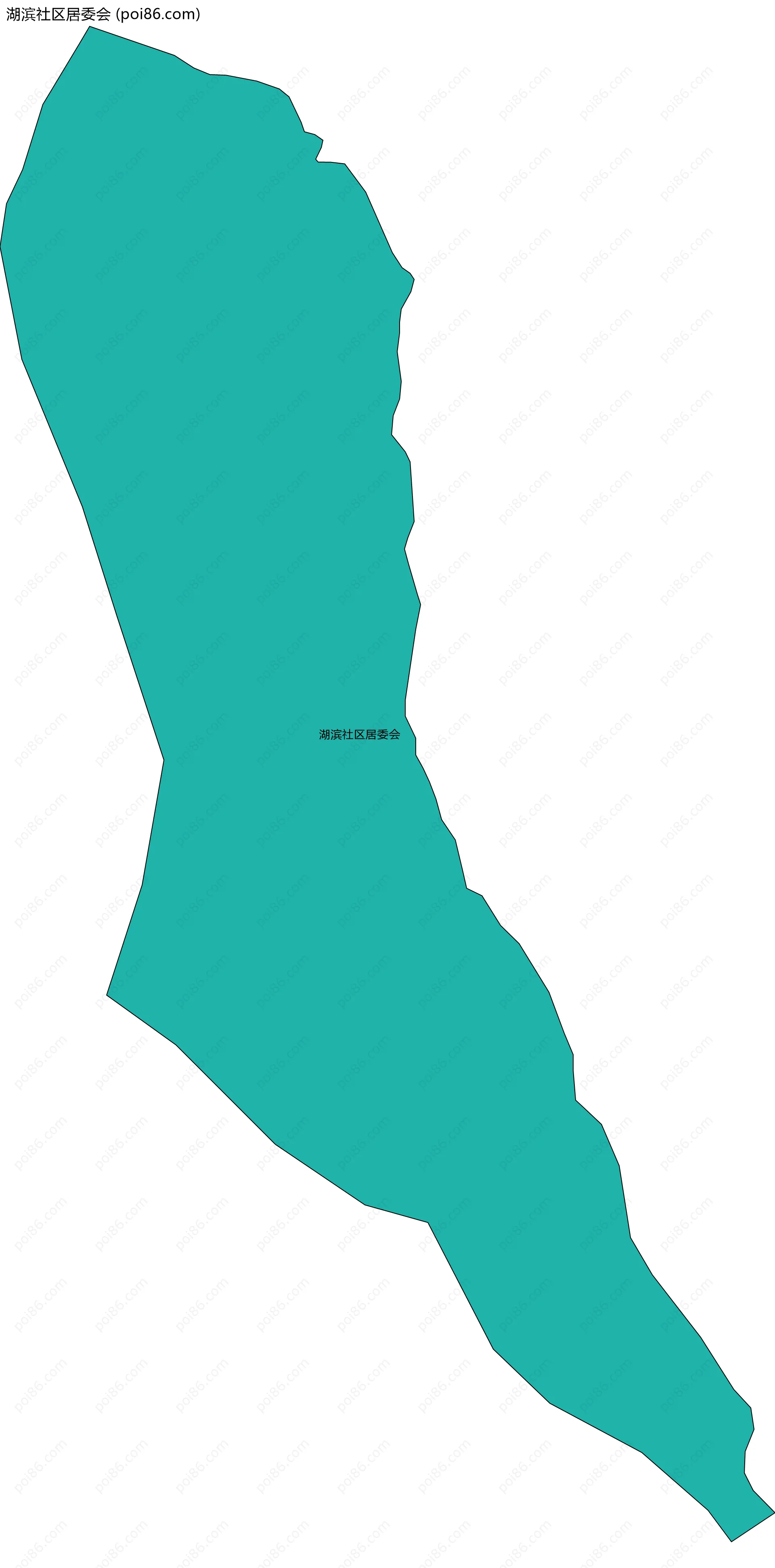 湖滨社区居委会边界地图