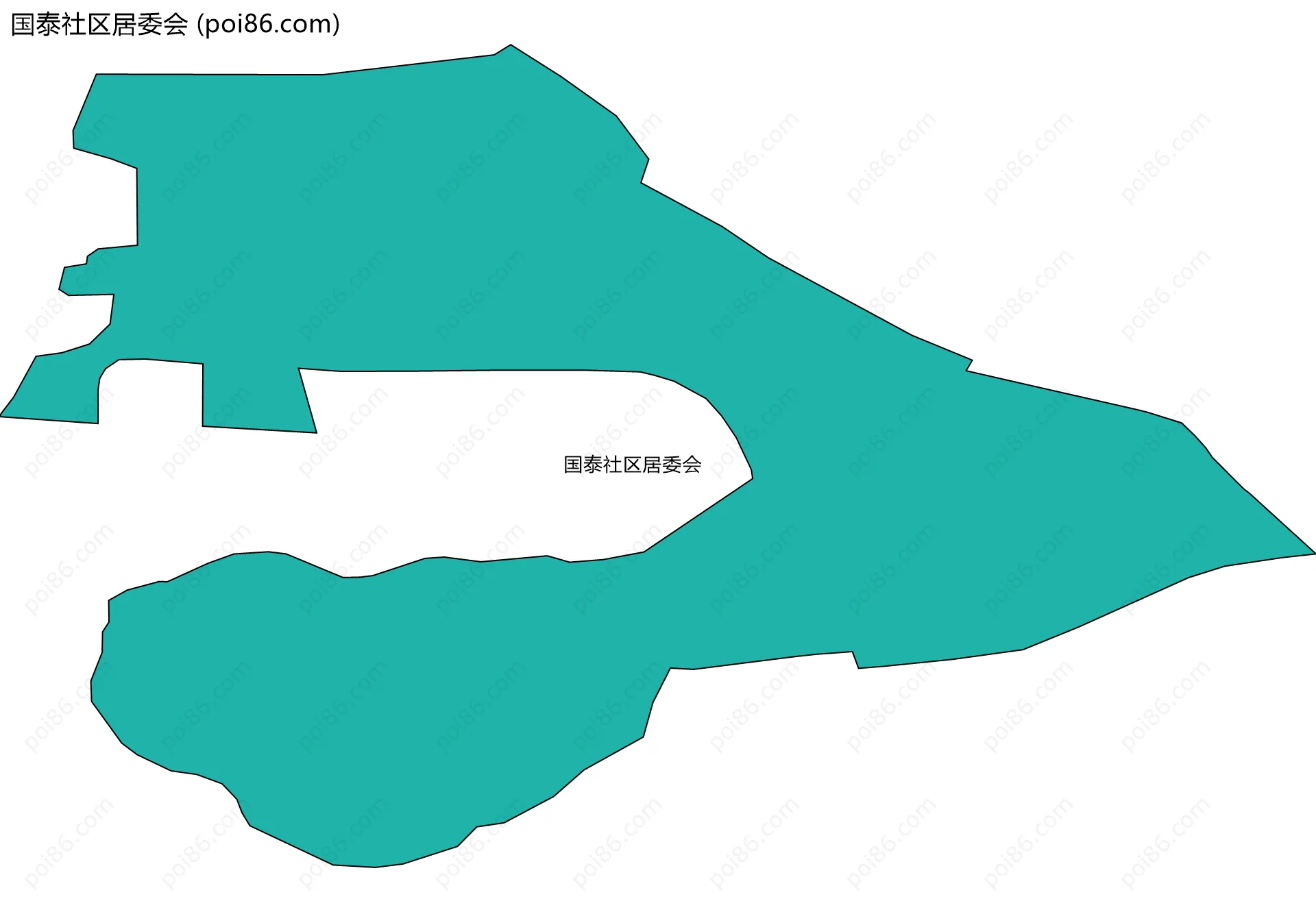 国泰社区居委会边界地图