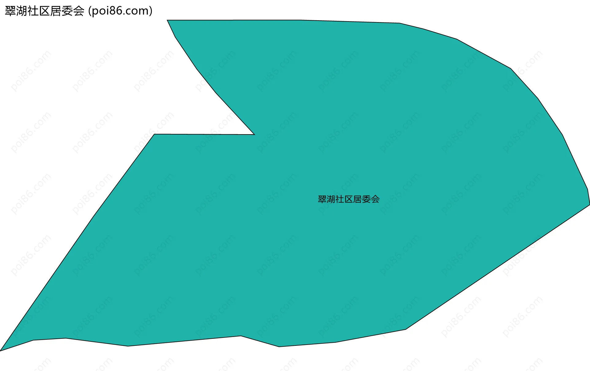 翠湖社区居委会边界地图