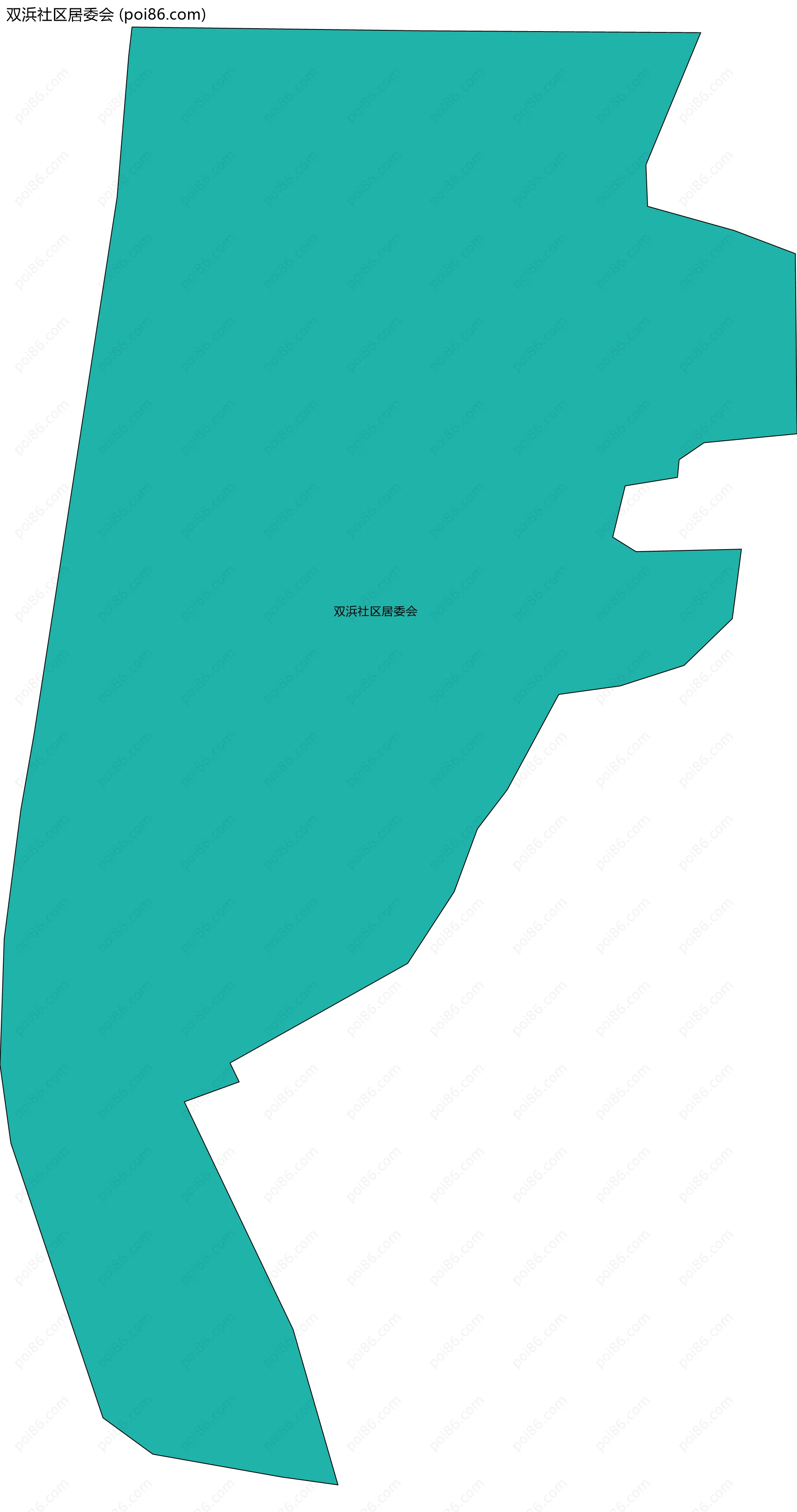 双浜社区居委会边界地图