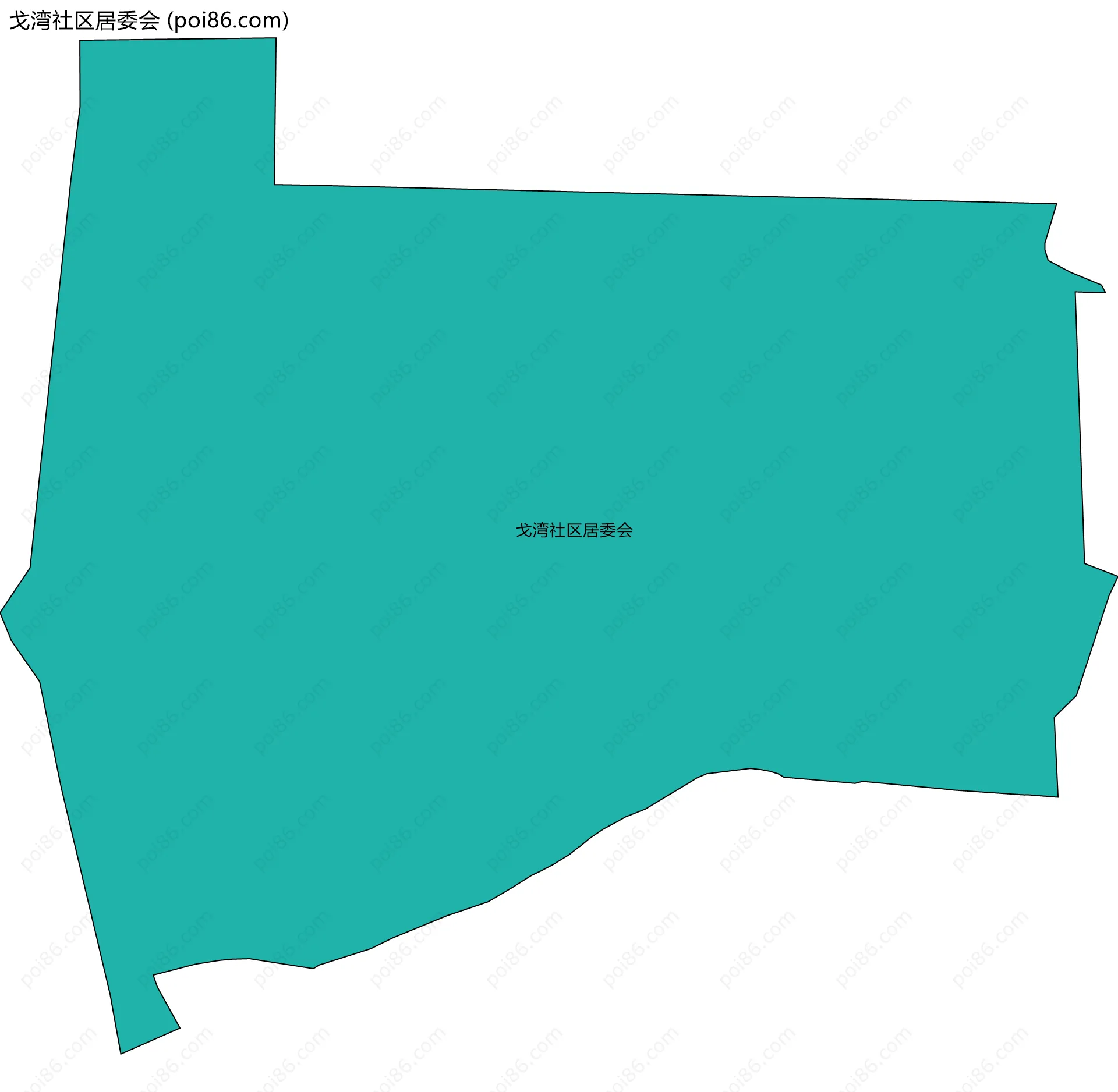 戈湾社区居委会边界地图