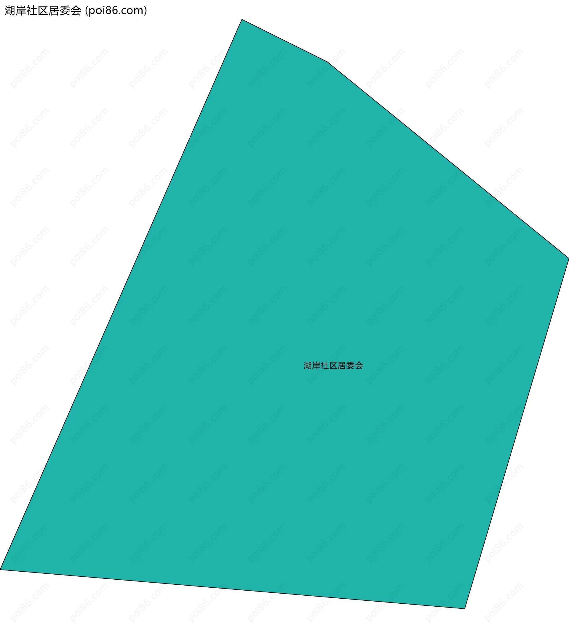 湖岸社区居委会边界地图