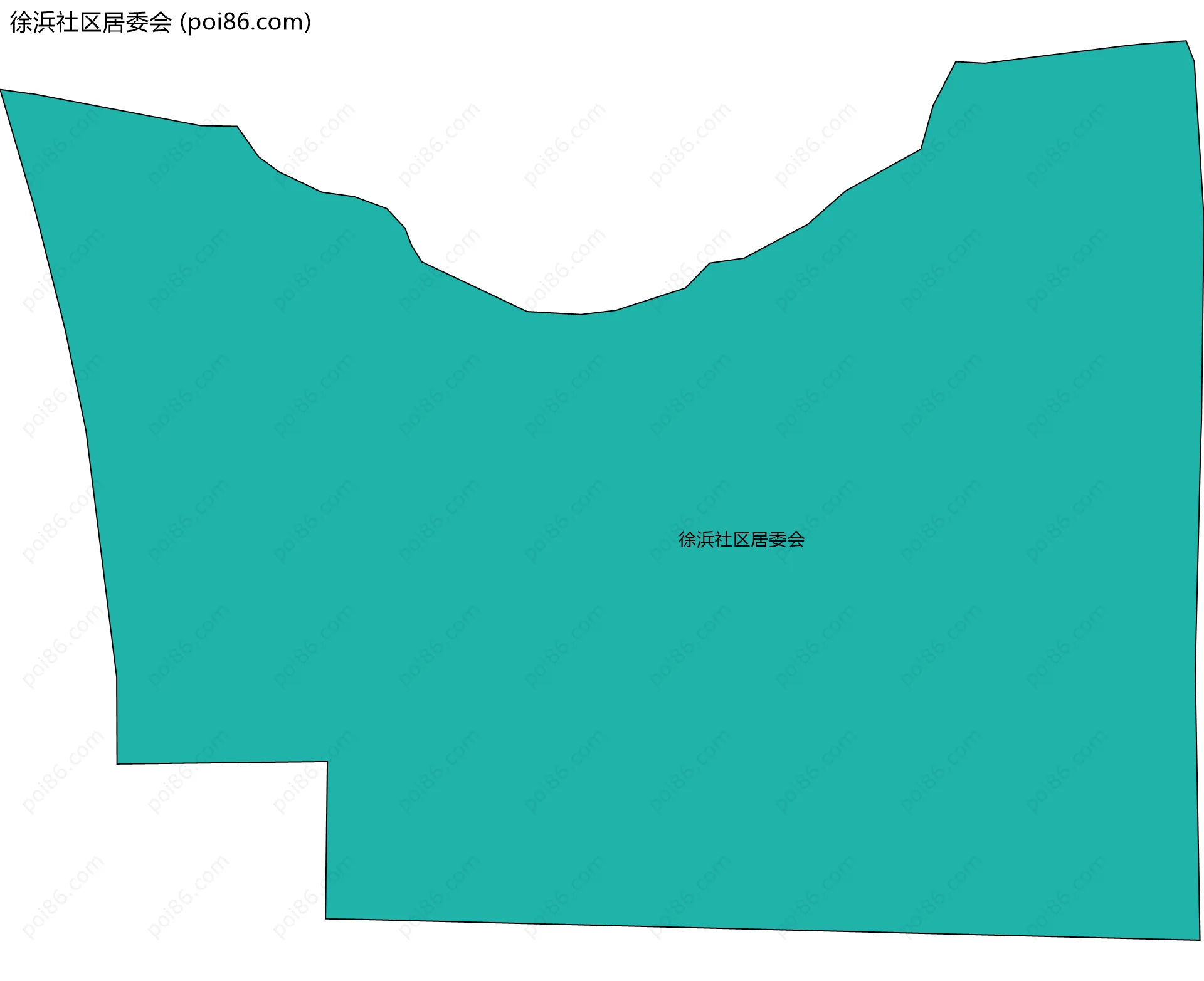 徐浜社区居委会边界地图